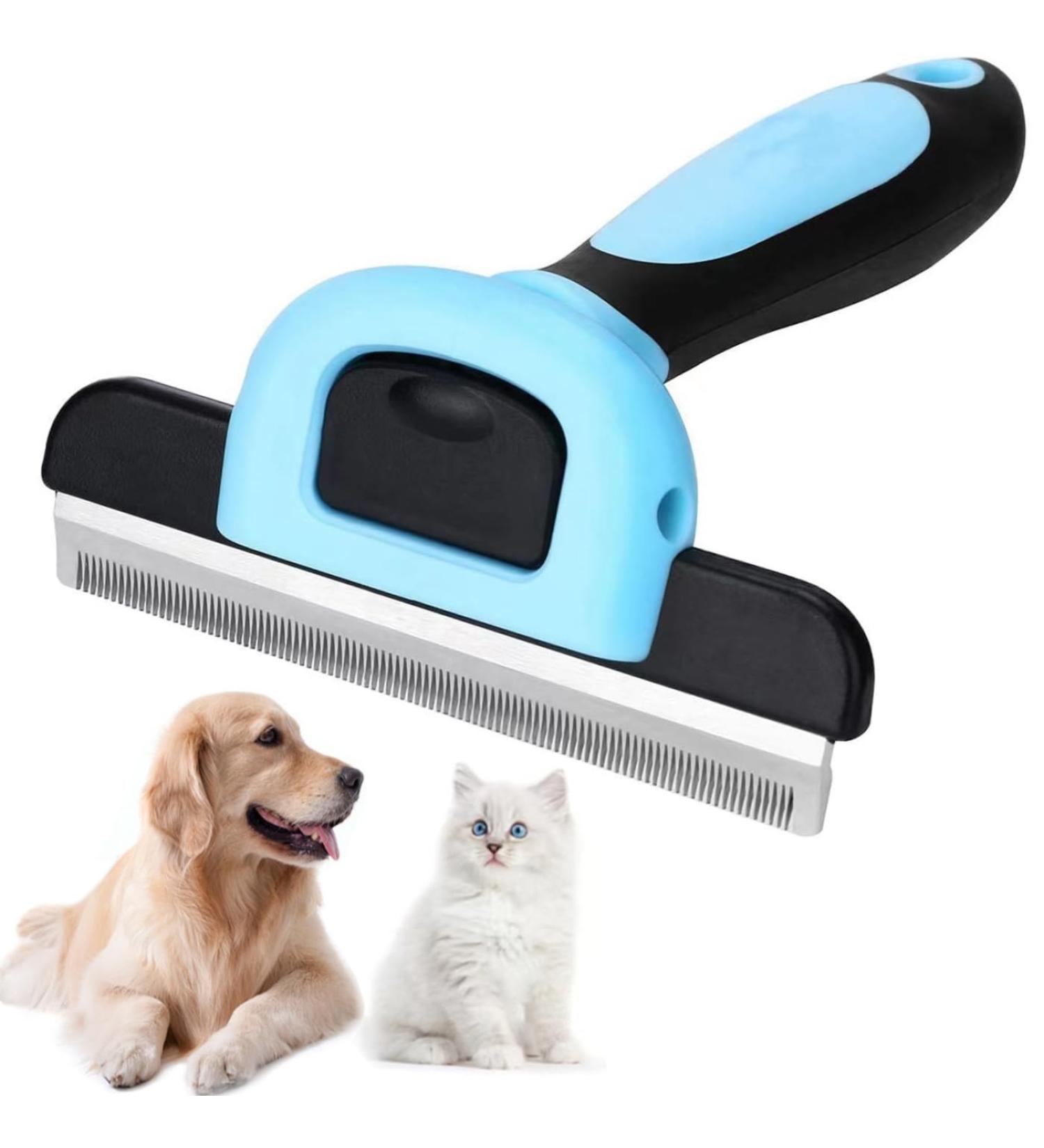 HZPolang Deshedding Tool for Dogs - Pet Hair Remover Grooming Brush for Small, Medium & Large Breeds - Cats, Horses - Short or Long Hair Deshedder - Buy Online on GoSupps.com