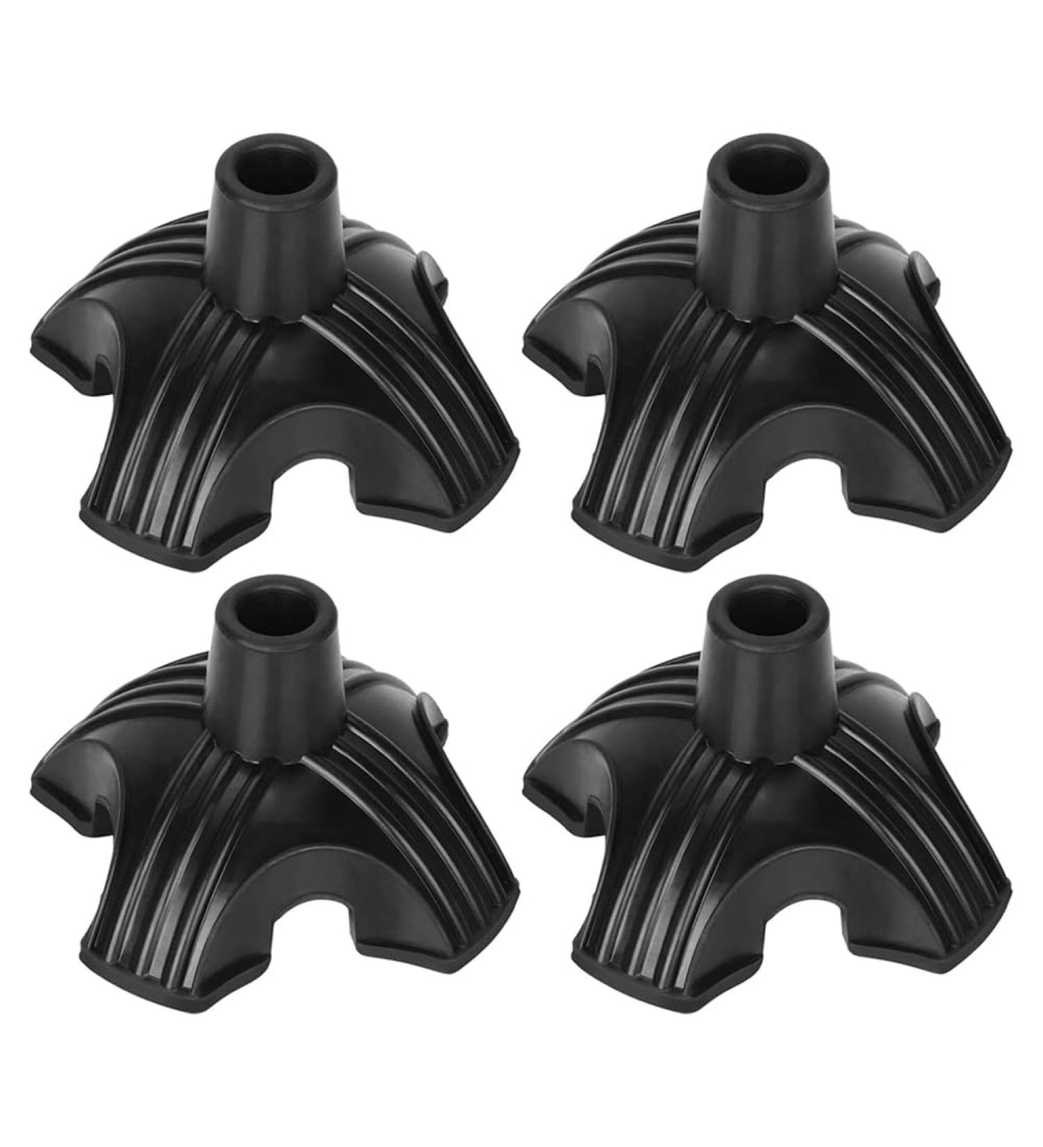 LAMELLIS Non-Slip Four-Base Cane Tip Self-Standing Four-Base for Cane Four-Legged Cane Foot Cover 4 PCS - Buy Online on GoSupps.com