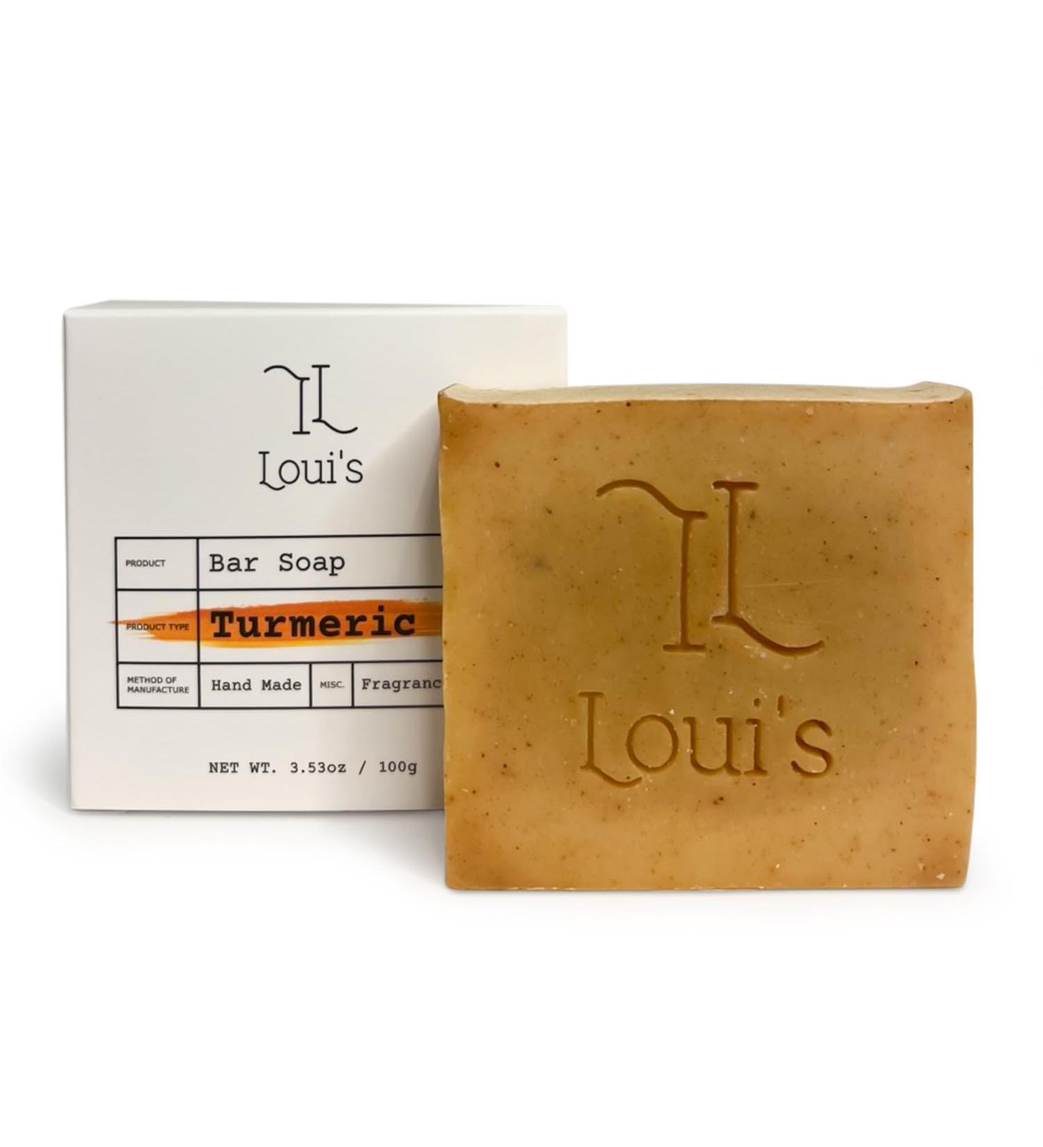 Loui's Turmeric Bar Soap | Handcrafted Natural & Eco-Friendly | Spa-like Healthy Glow | Cruelty-Free | Made in Korea - Buy Online on GoSupps.com