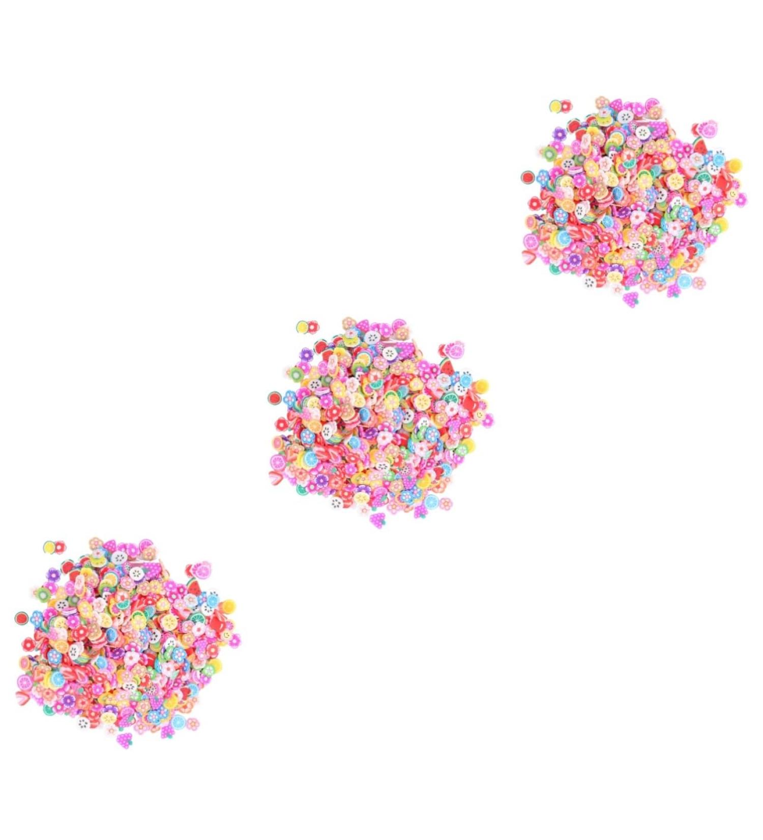 FOMIYES 15000 Pcs Fruit Slices Fruit Nail Decor Flower Nail Decorations Nail Art Charms Nail Sequin Decals Polymer Clay Beads Ornaments 3d Stickers Clay Flower Slice Flash Decorative Sheet - Buy Online on GoSupps.com