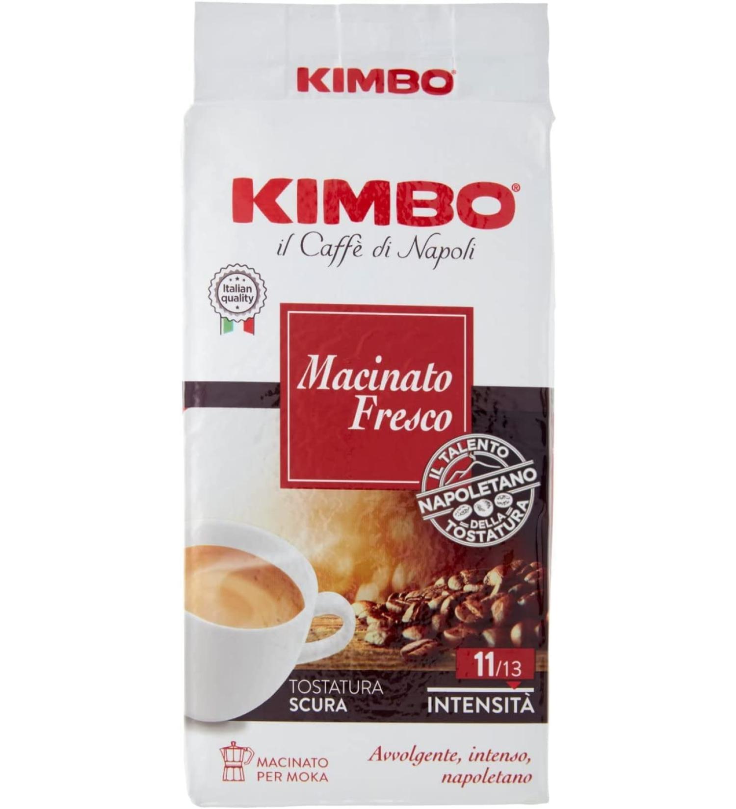 Kimbo Fresh Ground Coffee Napoli Moulu 250g x8 (2Kg total)