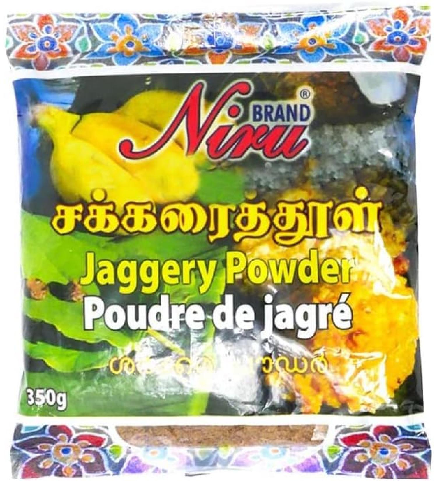 Niru Jaggery Brown Powder | 350G | Natural Sweetener | No Preservatives Added | Jaggery Powder | Crushed Gur Powder | Gluten Free | Indian Origin - Buy Online on GoSupps.com