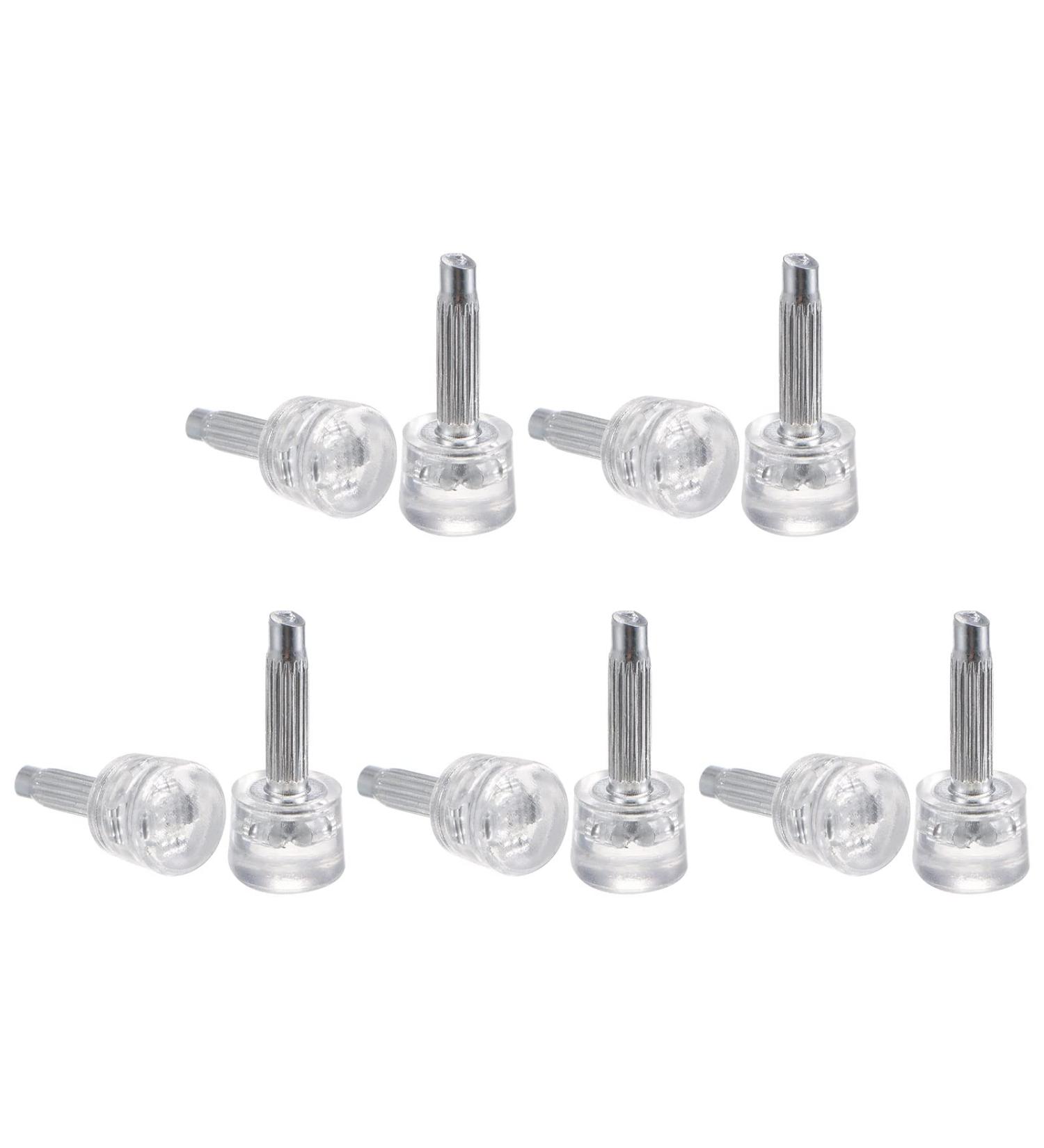 sourcing map 5 Pairs TPU High Heel Tips Shoes Replacement Tap Caps for Women High Heel Shoes 3mm Pin 7mm Round Shape Heel Repair Caps Transparent - Buy Online on GoSupps.com