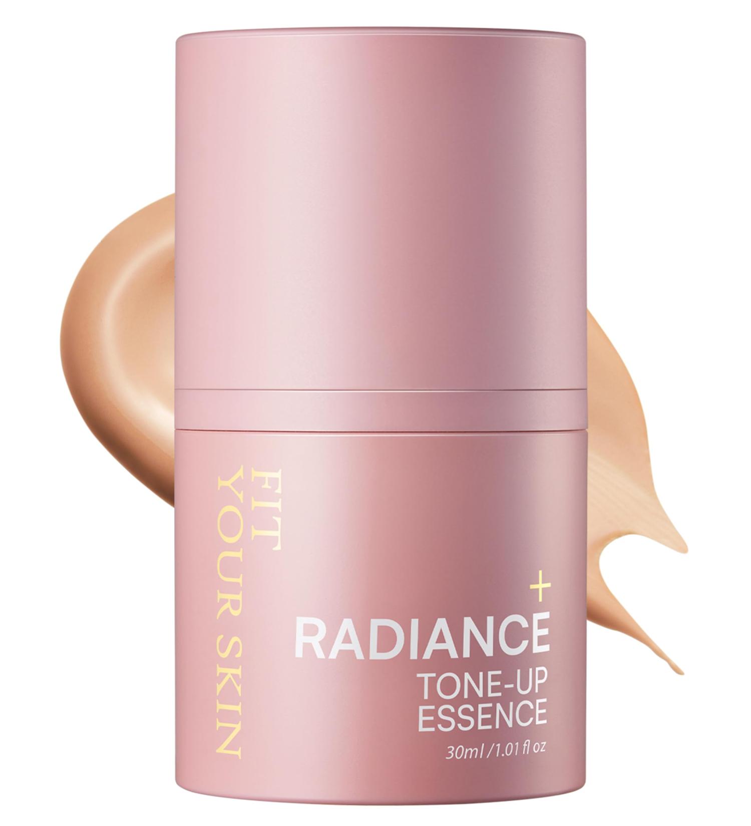 Radiance Tone-Up Essence - Korean Tinted Moisturizer for Even Skin Tone | Lightweight Pink Beige Makeup Base | Healthy Glow Skin | 1.01 fl. oz - Buy Online on GoSupps.com