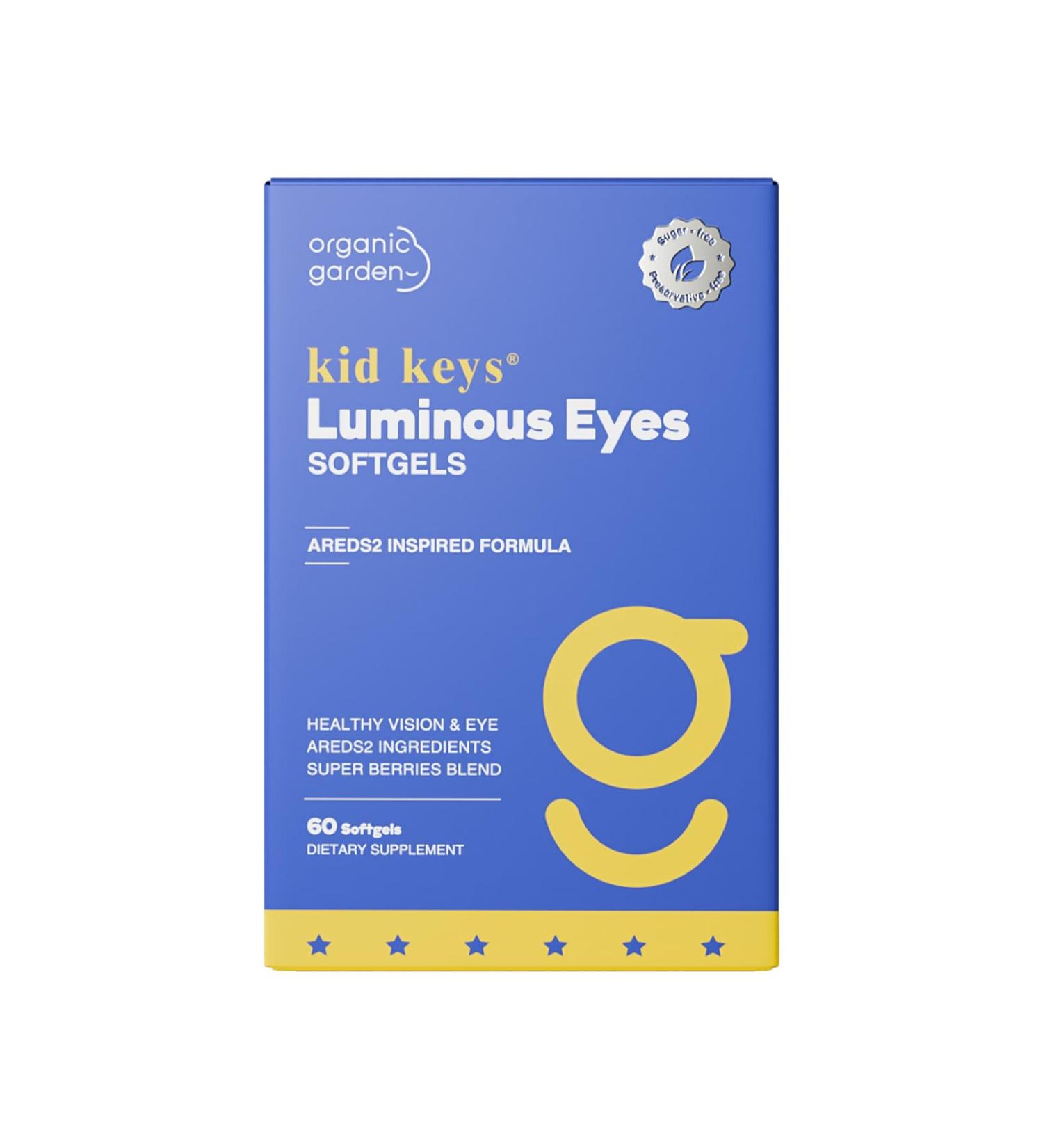 Organic Garden Advanced Eye Support Formula with Lutemax 2020 Lutein Zeaxanthin & Berry Extracts | 25 Nutrients for Visual Comfort & Screen Time Wellness | 60 Vegetarian Capsules (1)