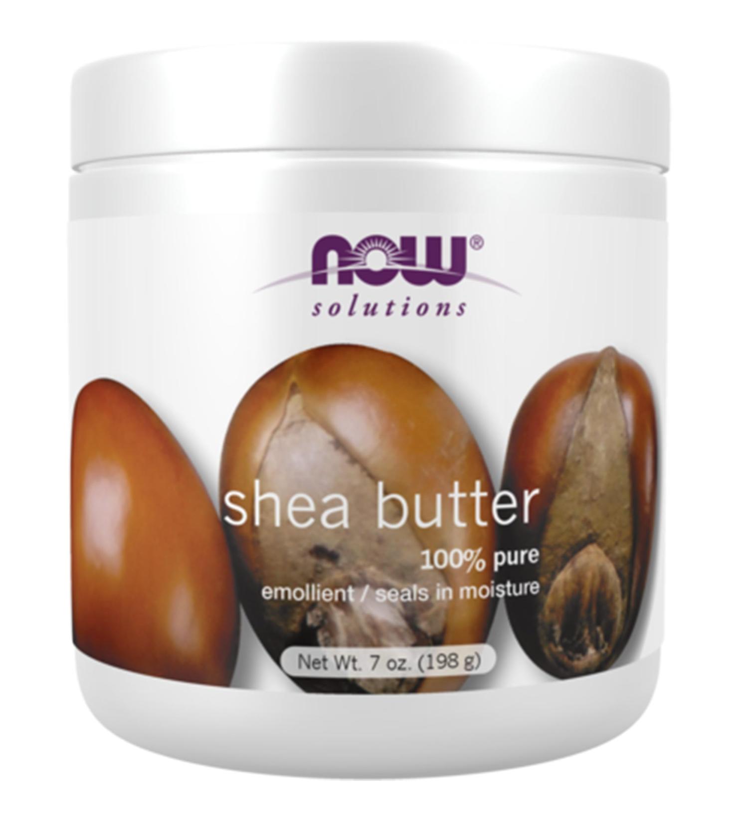 Now Foods Solutions Shea Butter 100% Pure 198g Soya-free Vegan Non-GMO - Buy Online on GoSupps.com