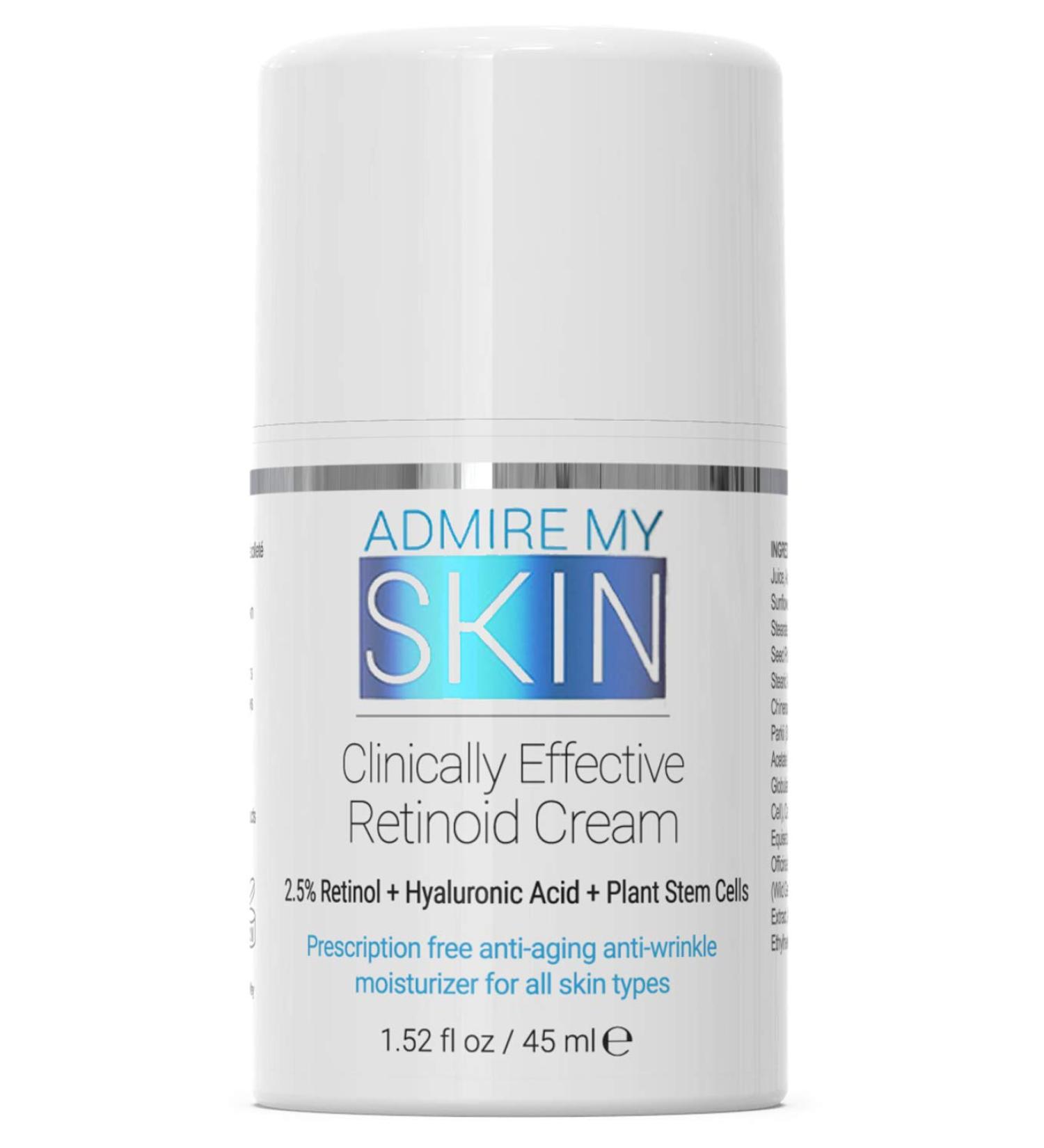 Admire My Skin Retinoid Cream 1.52 fl oz - Clinically Effective Skin Treatment - Buy Online on GoSupps.com