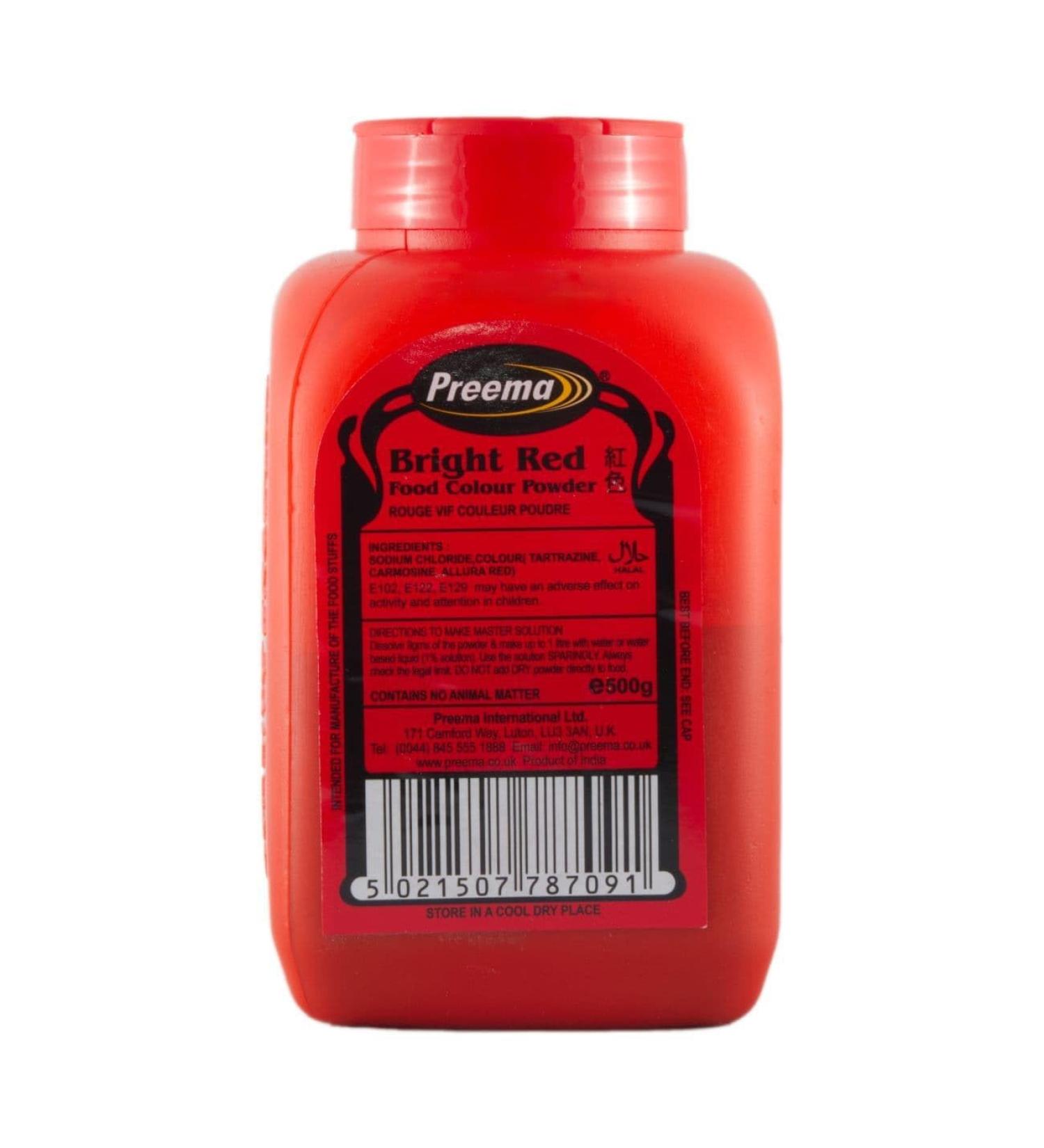 Preema | Bright Red | Food Colour Powder | (10X500g) Pack | Premium Quality | Bright Colour Powder | DHL | Next Day Delivery - Buy Online on GoSupps.com