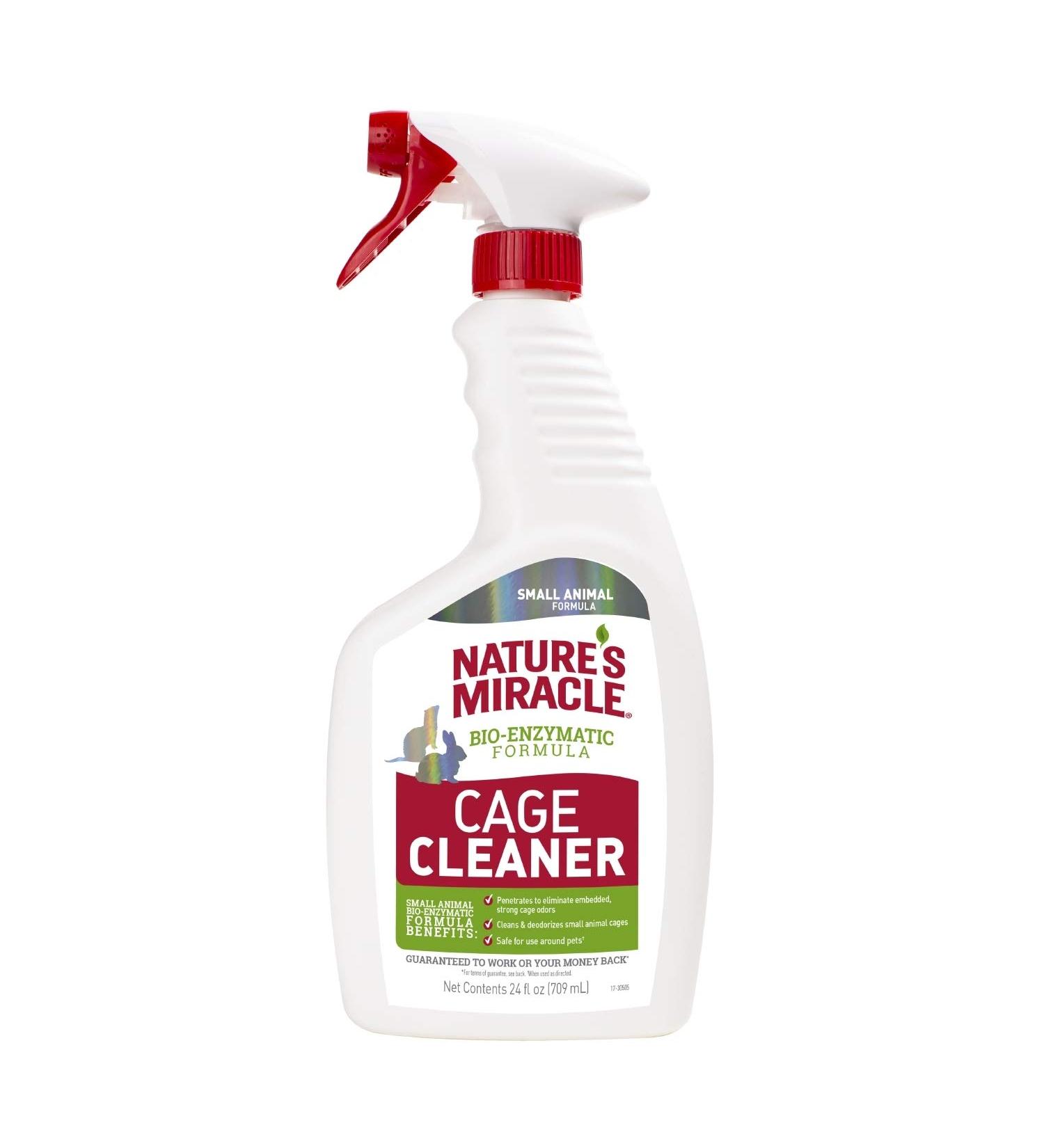 Nature's Miracle Cage Cleaner 24 fl oz - Small Animal Formula for Clean & Odor-Free Cages - Buy Online on GoSupps.com