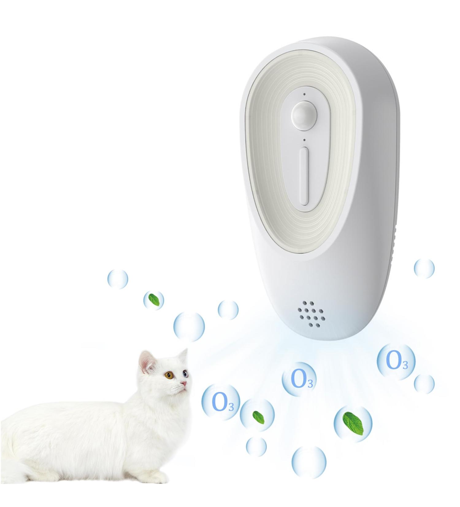 Buy Mknzome Cat Litter Deodorizer - 99% Smell Eliminator & Mini Pet Air Purifier for Litter Boxes & Small Areas - Buy Online on GoSupps.com