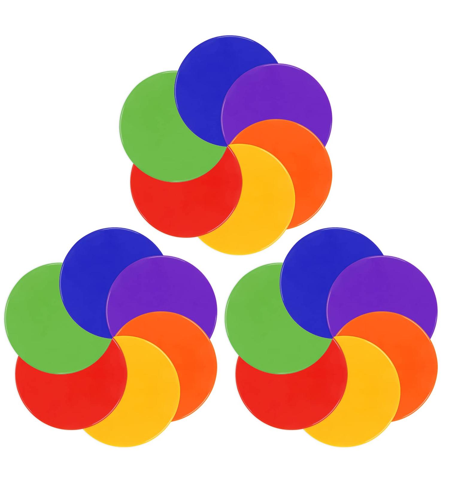 SIFENYU 10 Inch Spot Markers - Set of 18 Rubber Agility Dots for Sports Training & Classroom Activities - Buy Online on GoSupps.com