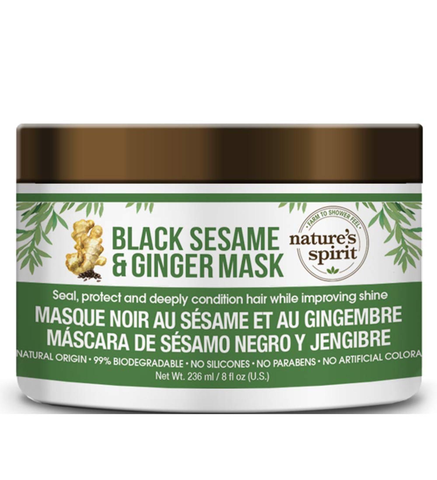 SFC Nature's Spirit Mask - Black Sesame & Ginger 8 oz | Nourishing Face Mask for Glowing Skin - International Shipping Available - Buy Online on GoSupps.com
