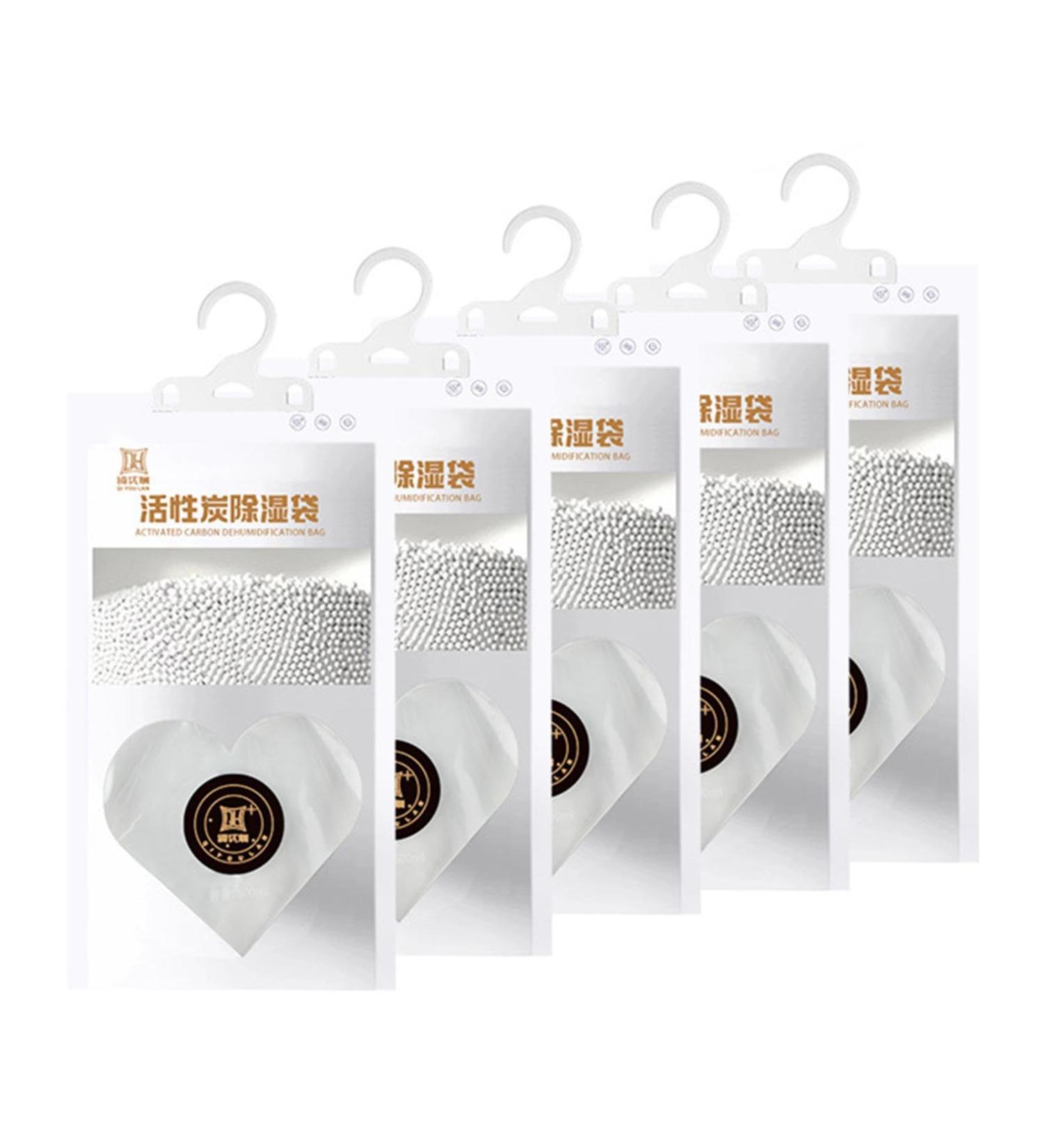 Buy Teksome Moisture Bags - Effective Water Absorbers for Garage & Cabinets | Heart-Shaped 130g - 5 Pack - Buy Online on GoSupps.com