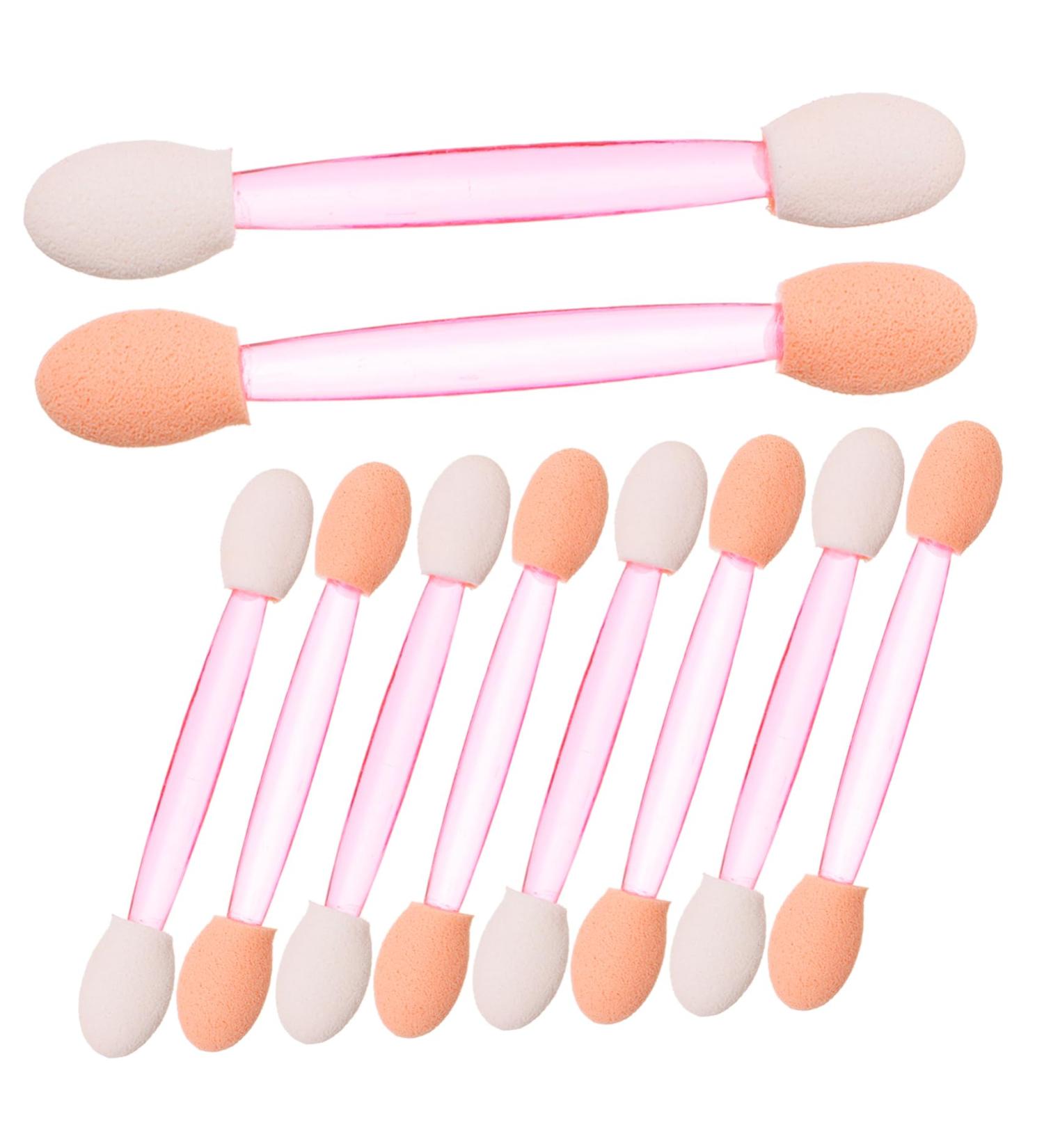 FOYTOKI 100pcs Eye Shadow Stick Eyeshadow Eye Makeup Tools Eyeliner Brush Para Mini Comestic Emulsion Pink 6.20X0.50X0.50CM Pink - Buy Online on GoSupps.com