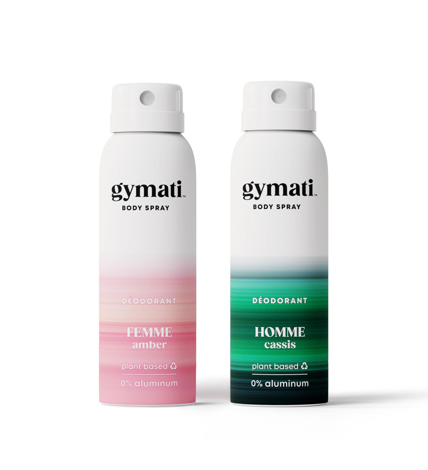 Fitness Deodorant Spray - Men & Women - Aluminum-Free - 24 Hour Odor Protection - Sweat Resistant - Air-Powered - Vegan & Plant-Based - Made in USA - Homme + Femme - 3.4oz Travel Size -2 Pack Homme + Femme 3.4 Fl Oz (Pack of 2) - Buy Online on GoSupps.com