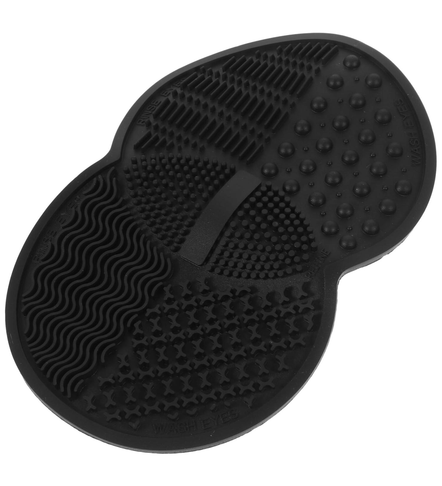 Beaupretty Cosmetic Brush Cleaner Mat Silicone Makeup Cleaning Brush Scrubber Mat Pad Brush Cleaner Round Cosmetic Brush Cleaner Washing Tools Black - Buy Online on GoSupps.com