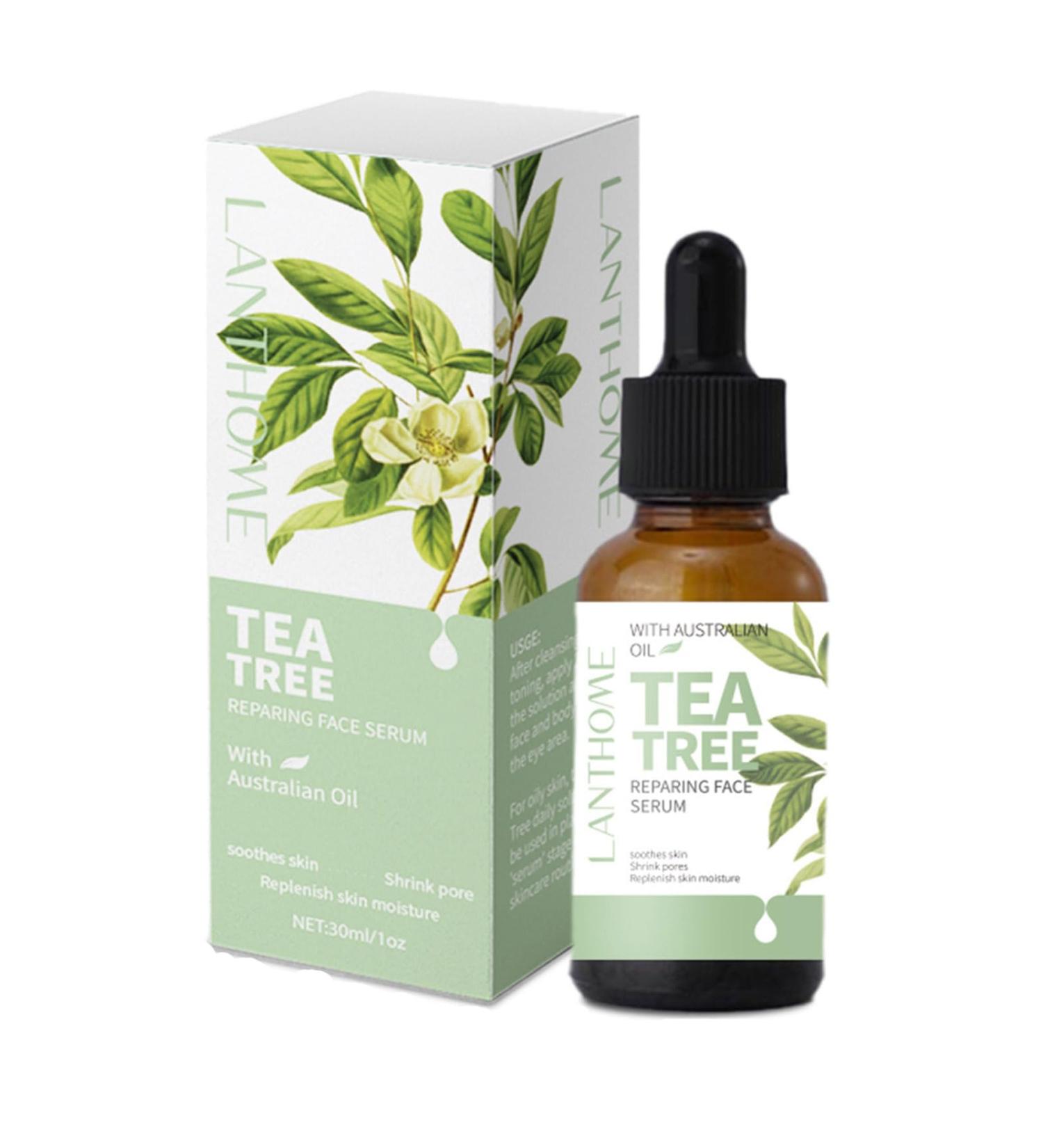 Buy Tea Tree Oil Facial Serum | Soothing Acne Serum for Acne-Prone Skin | Moisturizer & Redness Relief | International Shipping - Buy Online on GoSupps.com