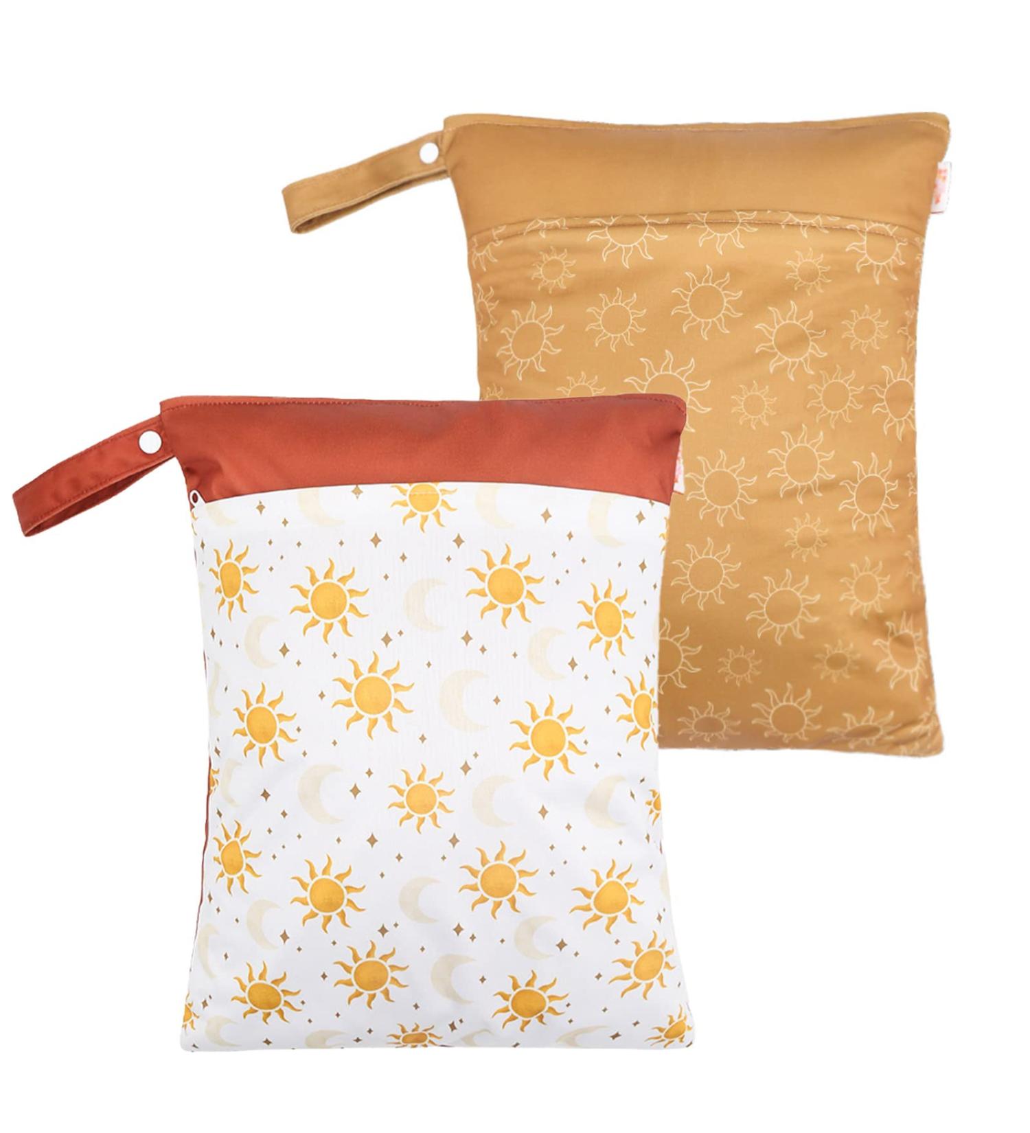 Maeau 2 Pieces Wetbags for Fabric Diapers | Reusable Waterproof Organizer Bags | Kindergarten & Gym - 30x40cm - 12 Patterns - Buy Online on GoSupps.com