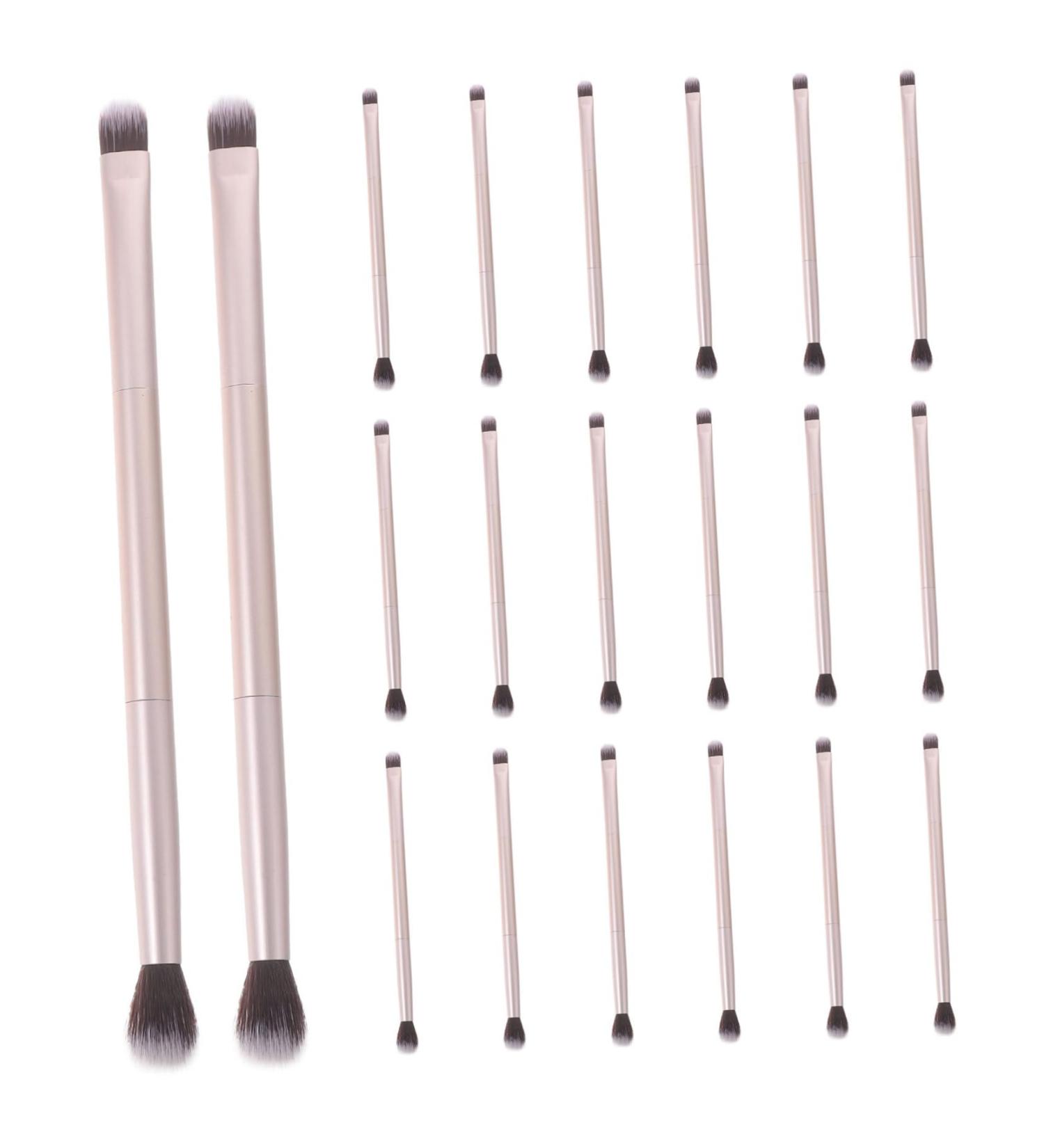 Healeved 20pcs Double Brush Makeup Brush Eyeshadow Brush Eye Brush for Makeup Cosmetic Eye Brush Makeup Tool - Buy Online on GoSupps.com
