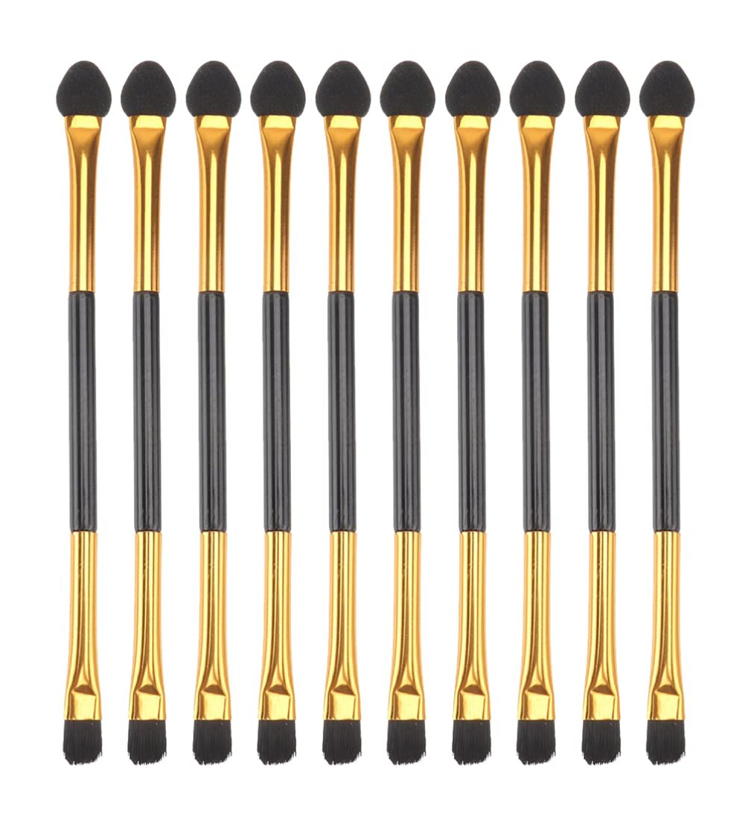 Buy SOLUSTRE 20Pcs Double-Sided Makeup Brush Set | Professional Dual-Ended Eye Shadow Tools for Flawless Makeup Application - Buy Online on GoSupps.com