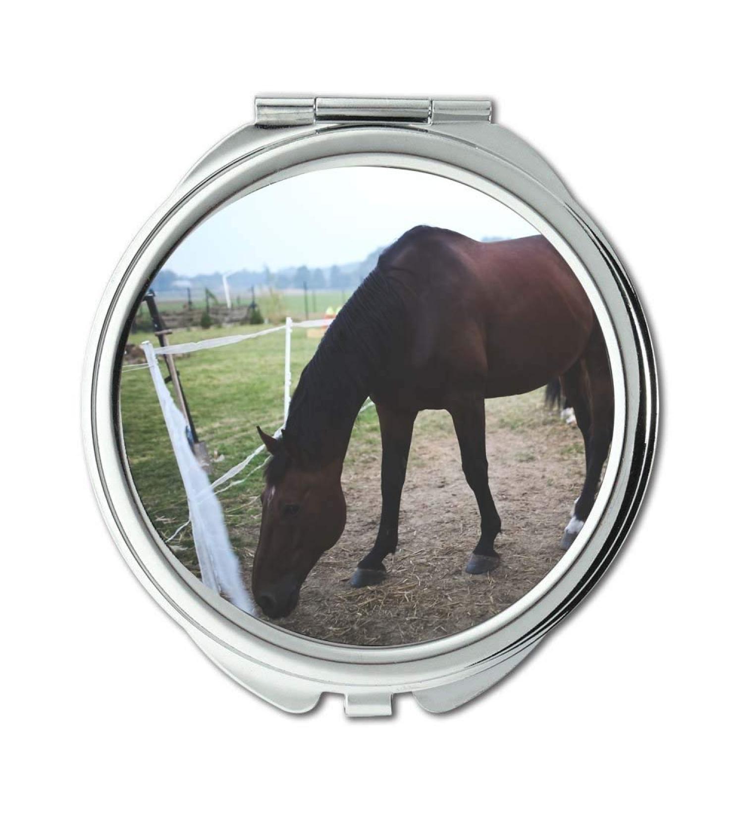 Mirror makeup mirror agriculture animal cavalry pocket mirror portable mirror - Buy Online on GoSupps.com