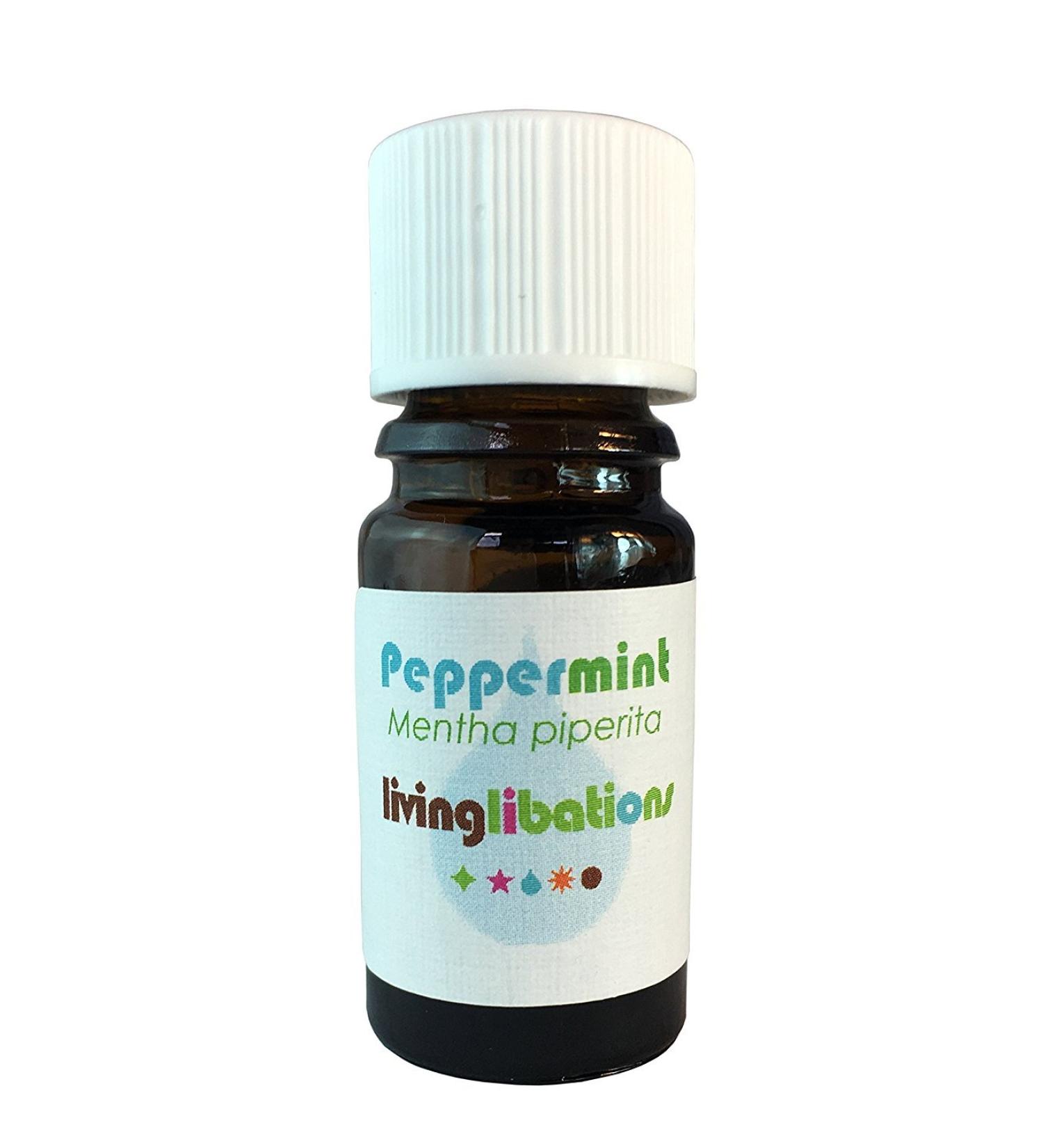 Living Libations - Organic Peppermint Essential Oil | Natural Wildcrafted Clean Beauty (.169 oz | 5 ml)
