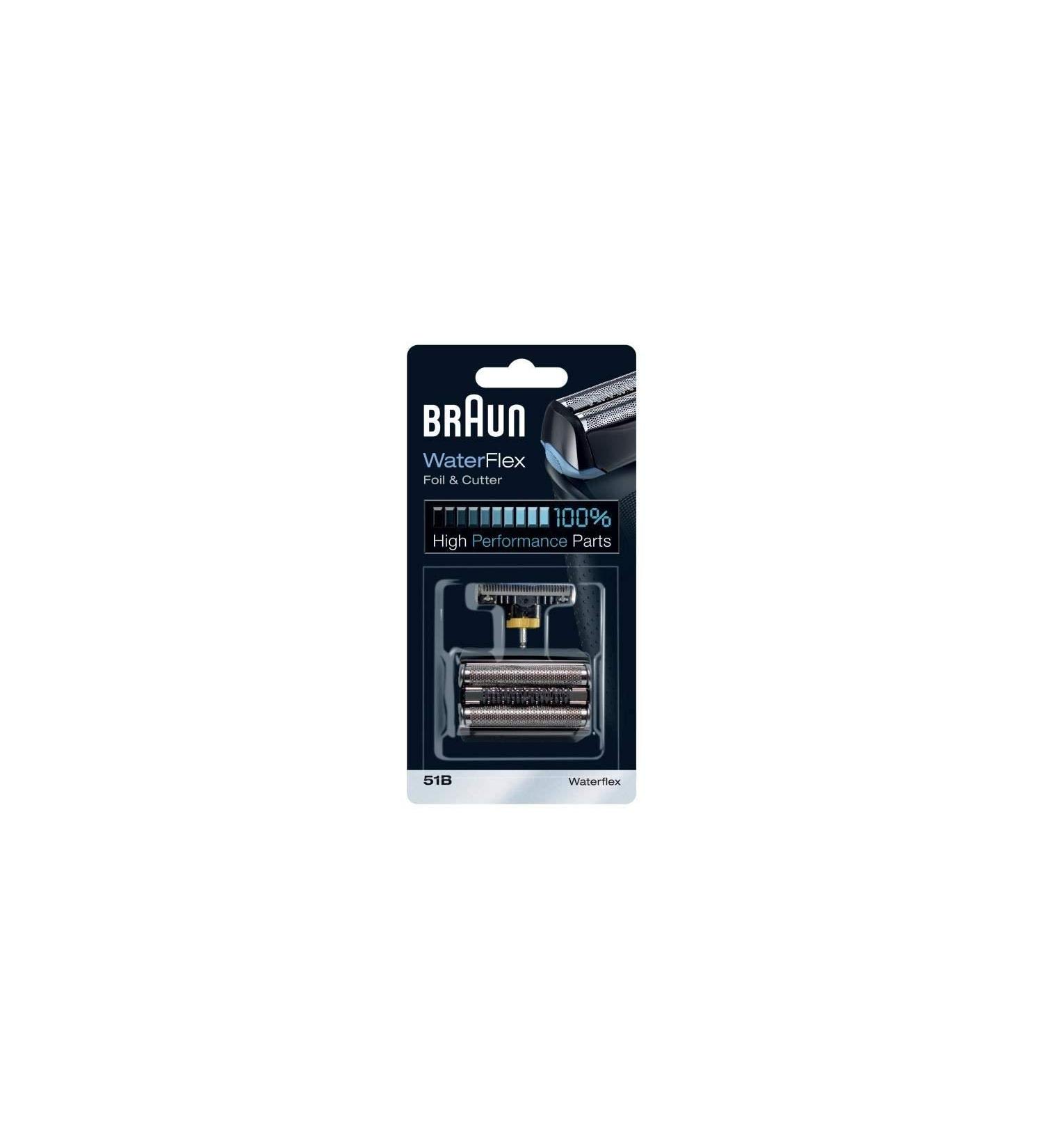 BRAUN WaterFlex 51B Replacement Foil & Cutter - Electric Shaver Accessory in Black | International Shipping Available - Buy Online on GoSupps.com