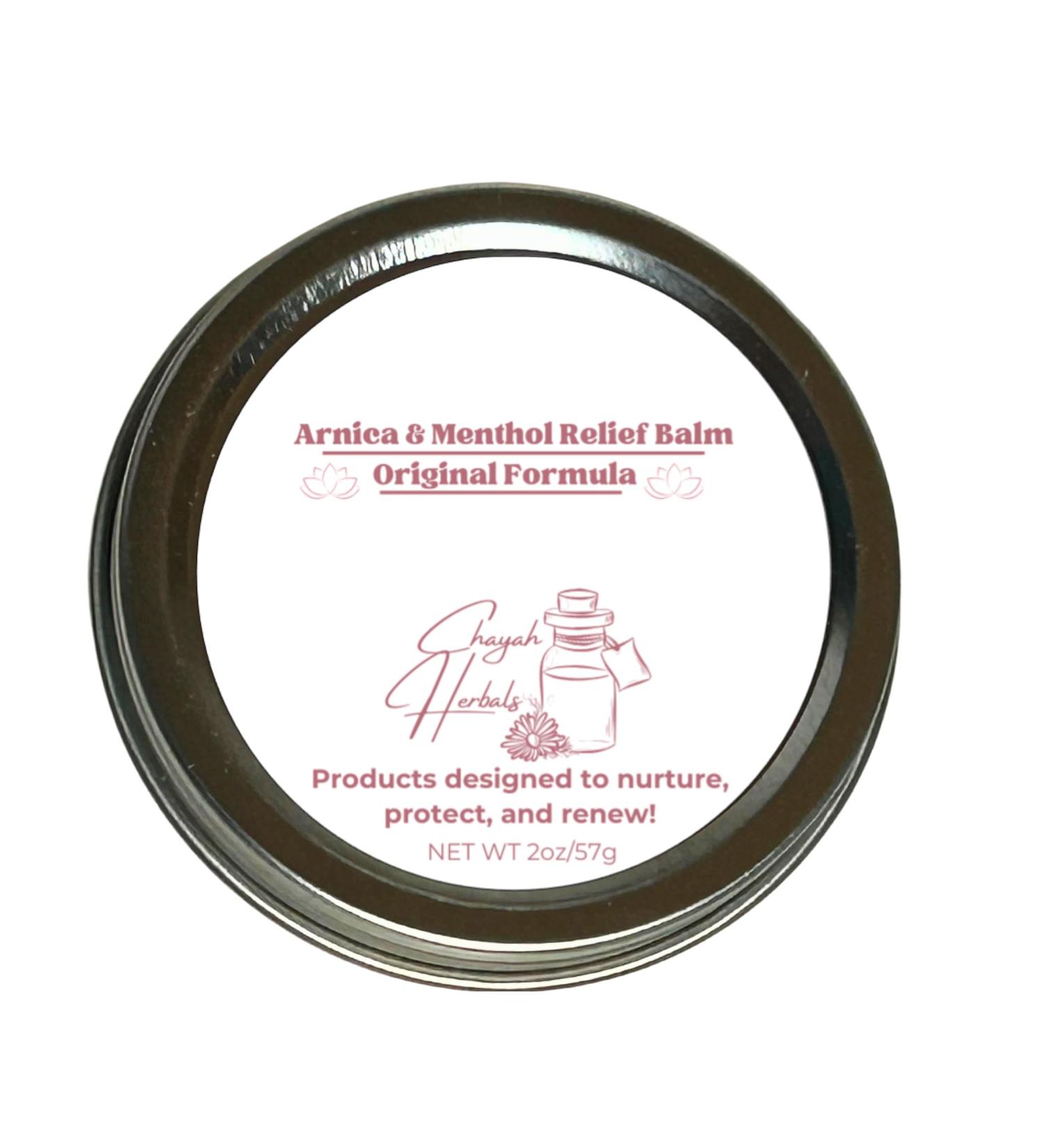 Chayah Herbals Arnica& Menthol Relief Balm Original Formula