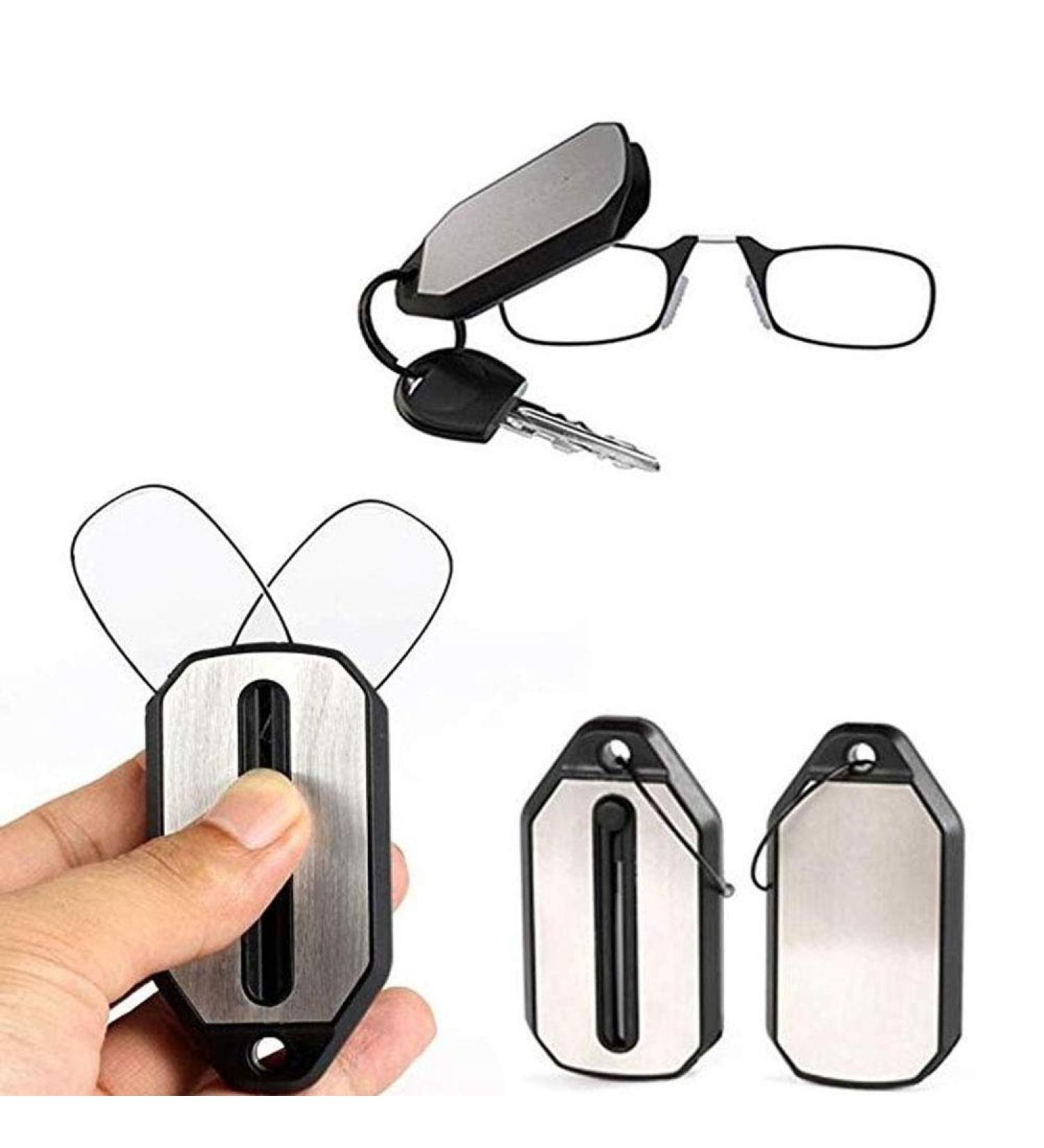YUnnuopromi Unisex Foldable Nose Clip Reading Glasses - Keychain Strength 1.5 2.0 2.5 3 | International Shipping Available - Buy Online on GoSupps.com