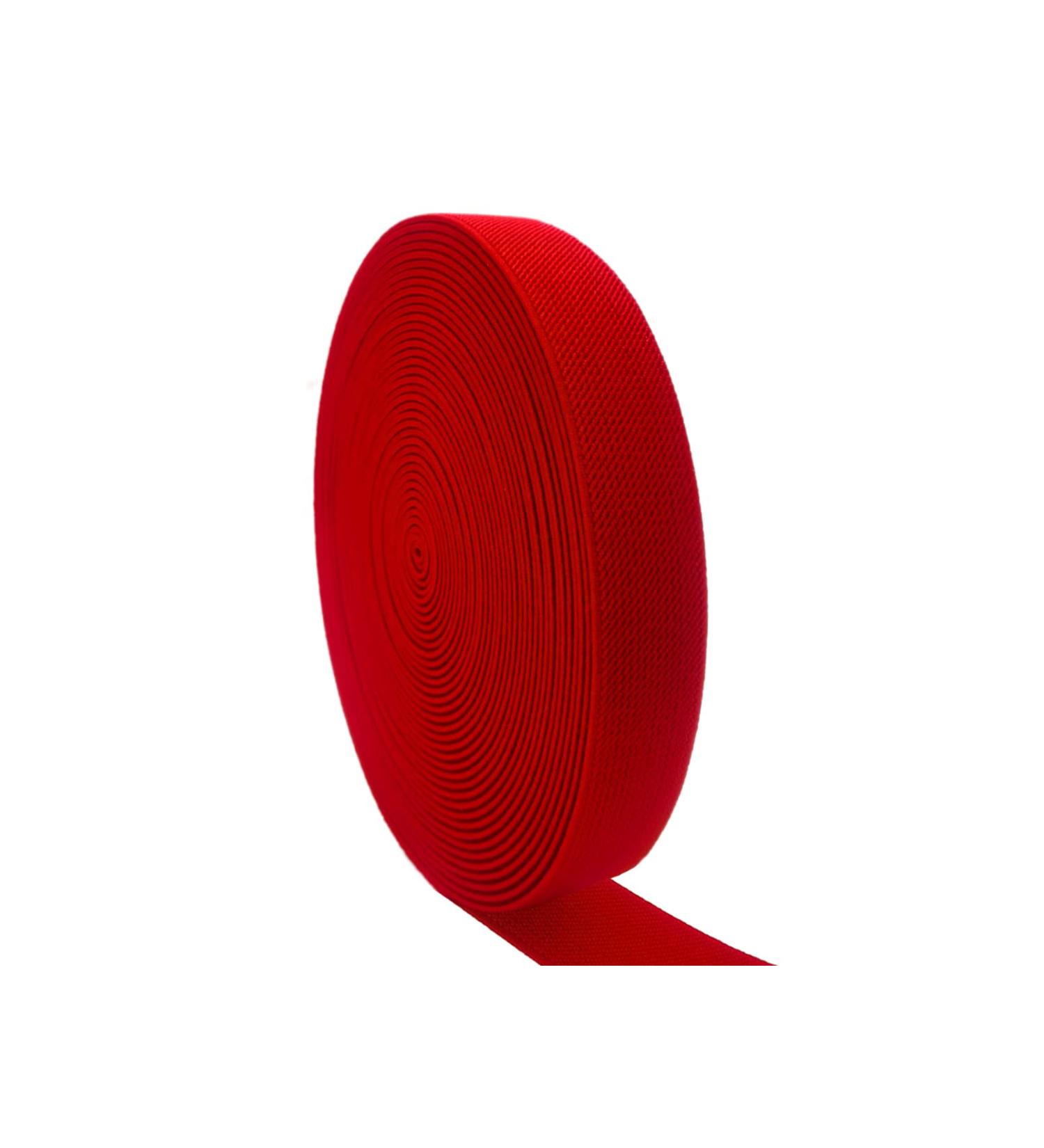 JESEP 1 inch Red Knit Elastic Band - 10 Yards Double-Side Twill Woven Spool for Sewing, Wigs, Skirts - Heavy Stretch Elastic for Waistband - Craft DIY Projects - Buy Online on GoSupps.com