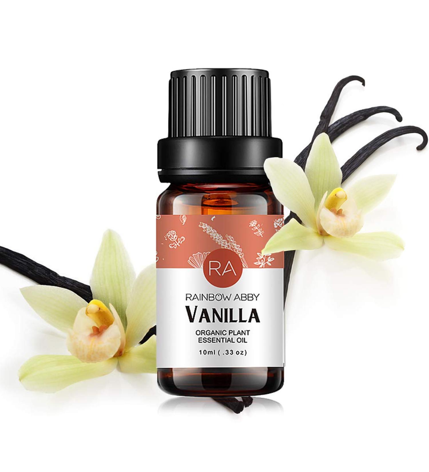 Vanilla Essential Oil - 100% Pure Aromatherapy - RAINBOW ABBY Therapeutic Grade 10 ml - International Shipping Available - Buy Online on GoSupps.com