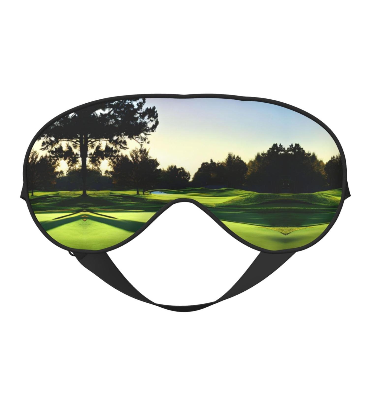 Golf Course Print Unisex Sleeping Eye Mask | Soft Comfortable Light-Blocking Sleep Mask - Buy Online on GoSupps.com