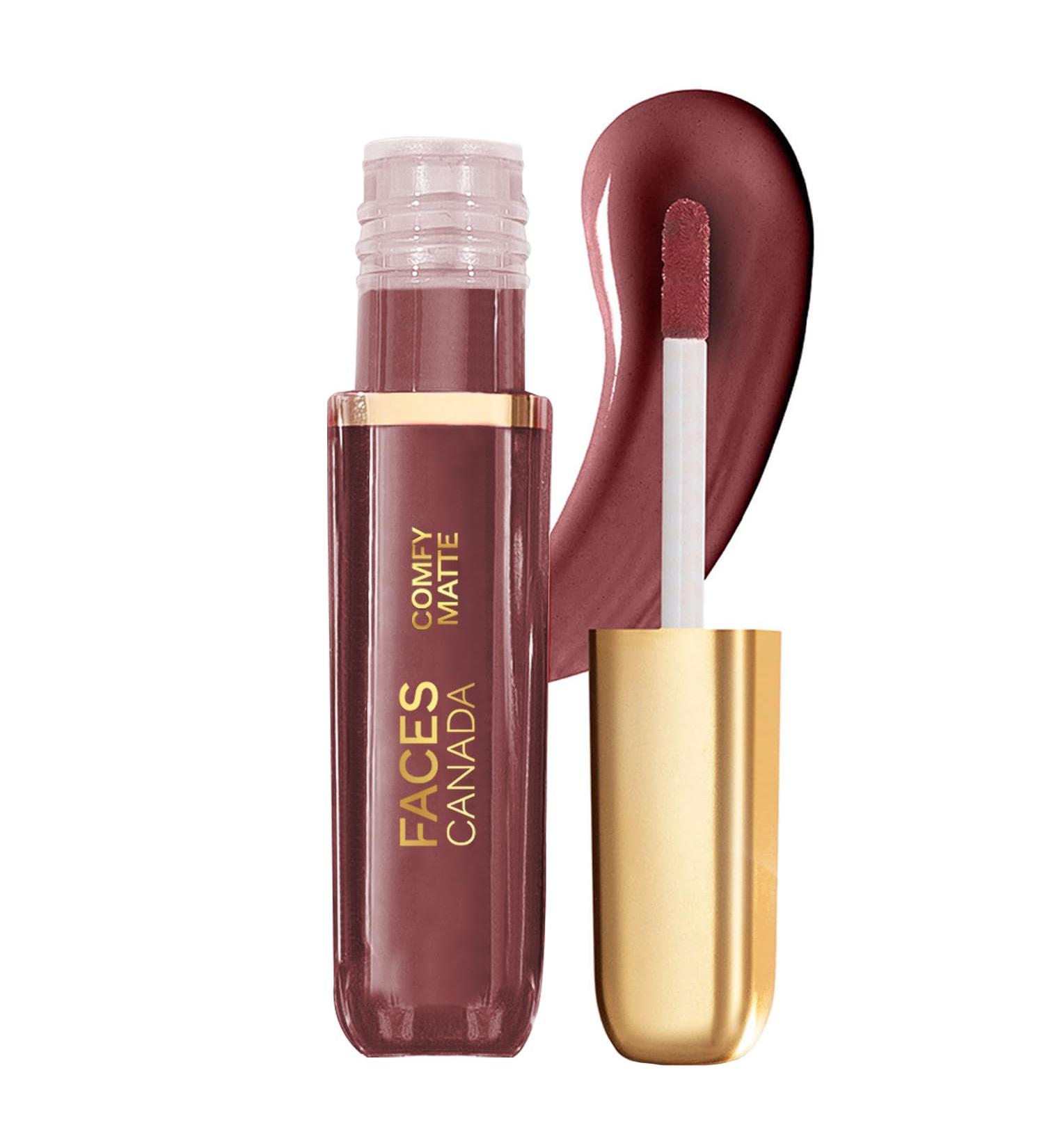 Comfy Matte Liquid Lipstick - Note To Self | 10HR Long-Lasting Intense Color | Non-Drying Formula with Almond Oil & Vitamin E | 0.10 Fl Oz - Buy Online on GoSupps.com