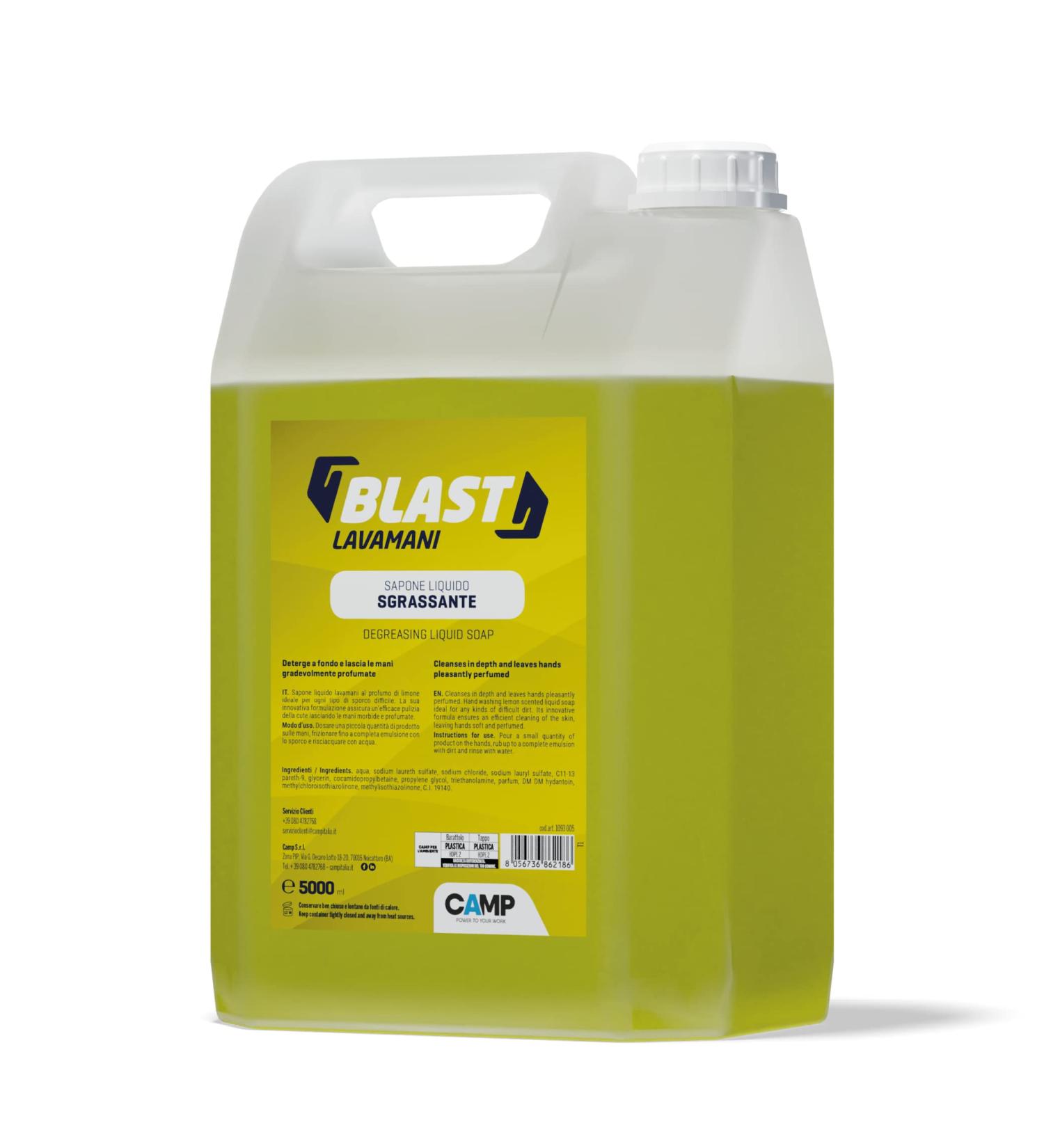 CAMP Camp DERMA Ultra Liquid Hand Soap for Difficult Dirts Lemon Fragrance 5L