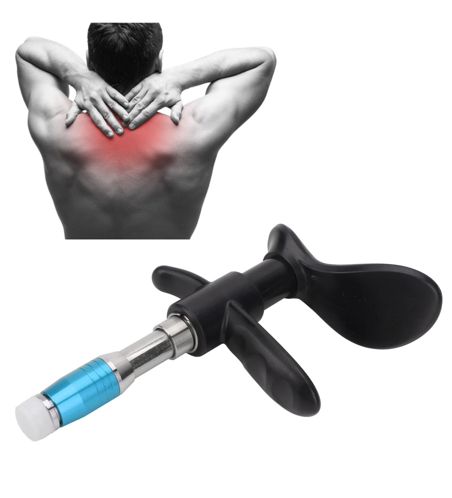 ZJchao Chiropractic Adjustment Tool - Manual Scoliosis Adjuster Back Activator Massage Device with Aluminum Box - Effective Chiropractic Care - Buy Online on GoSupps.com