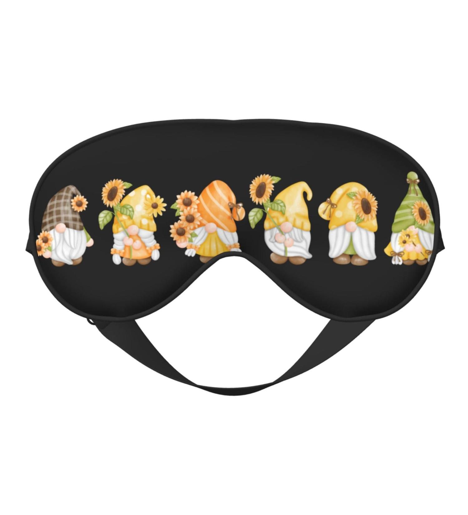 Buy Sunflower Gnomes Sleep Mask - Double-Sided Soft Eye Cover for Comfortable Sleep | Reduce Eye Edema | International Shipping Available - Buy Online on GoSupps.com