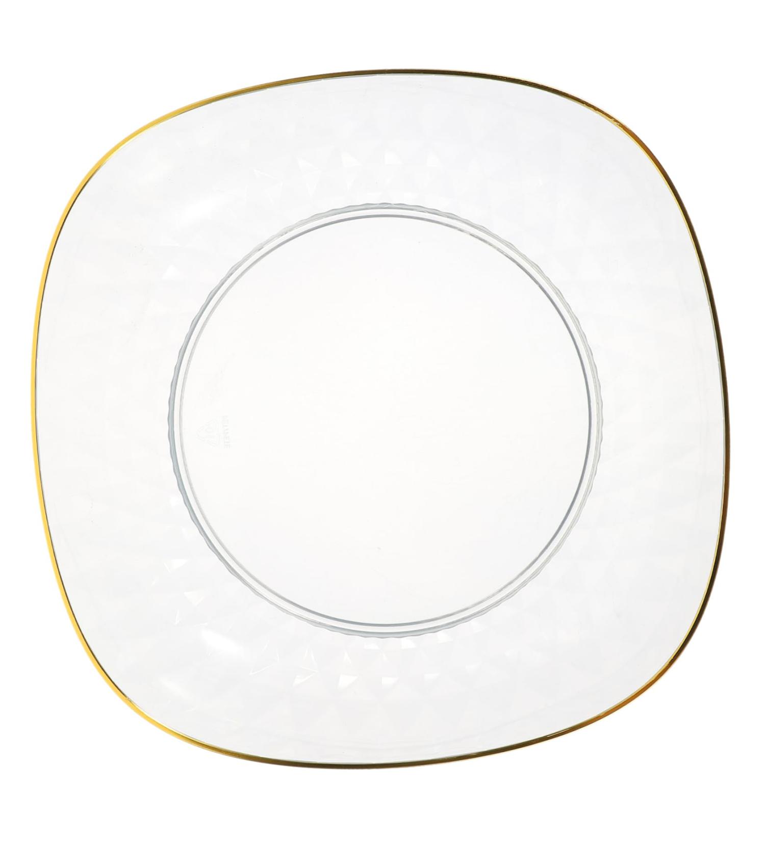 Anneome Kitchen Dried Serving Bowl Dessert Plastic Container Candy Fruit Household Food Storage Reusable 23.5X23.5X6CM White - Buy Online on GoSupps.com