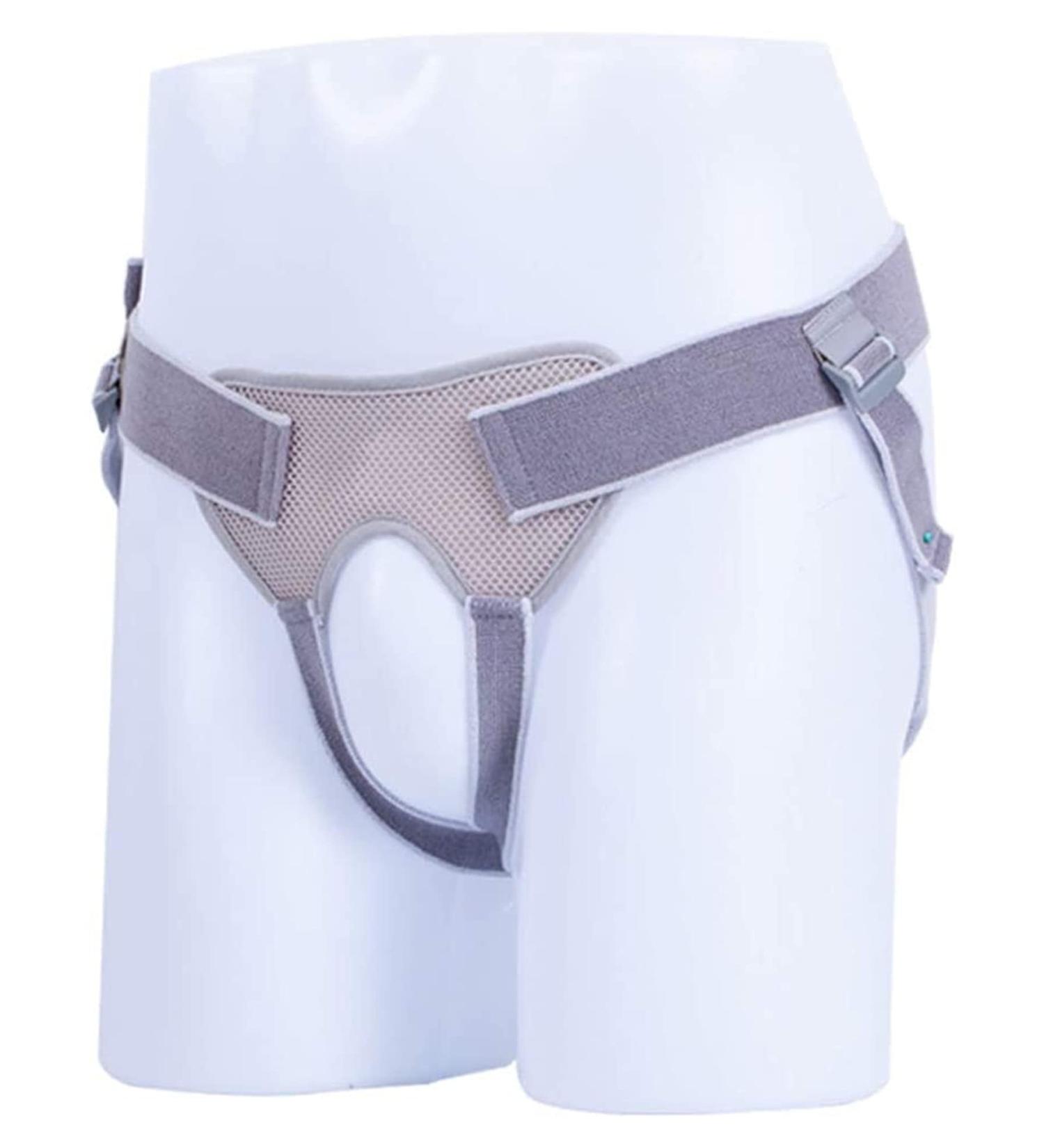 Samnuerly Inguinal Hernia Support Belt for Men - 4 Removable Compression Pads & Adjustable Straps for Hernia Surgery & Recovery - Buy Online on GoSupps.com