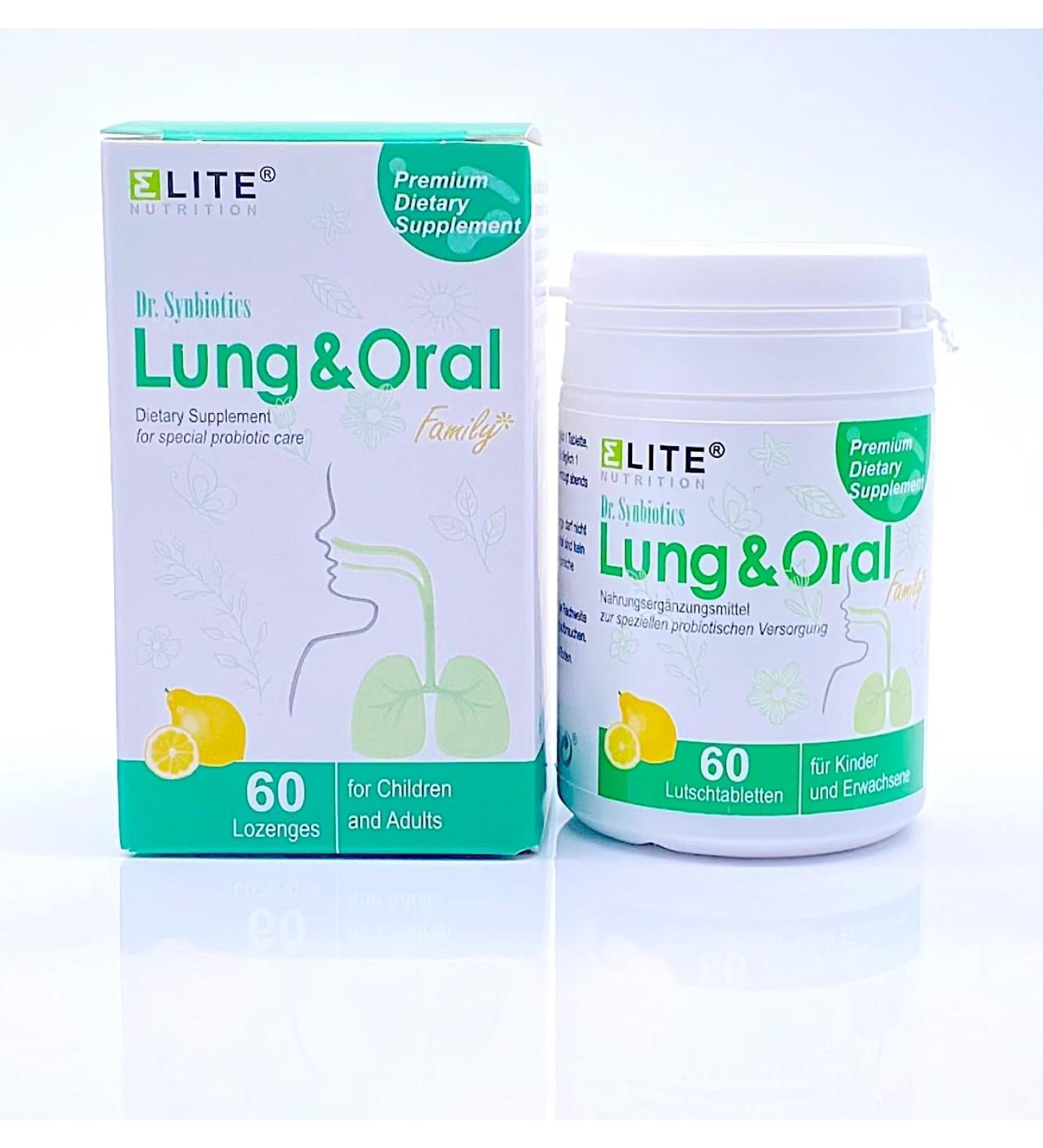 Elite Nutrition Dr. Synbiotics Lung & Oral Health - Premium Support for Respiratory & Oral Wellness | International Shipping Available - Buy Online on GoSupps.com