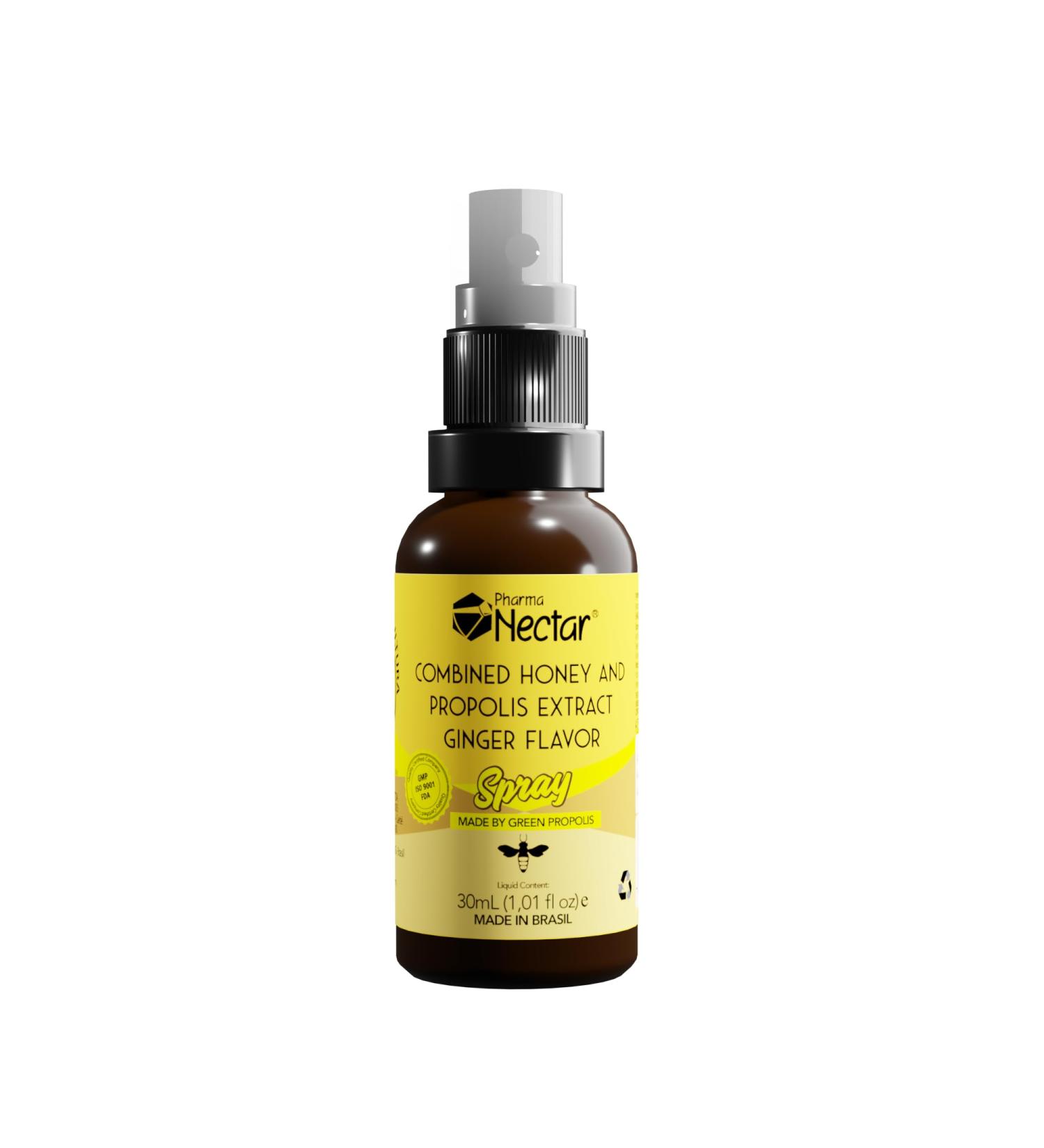 Pharma Nectar Combined Honey and Propolis Extract Spray Ginger Flavor 30ml