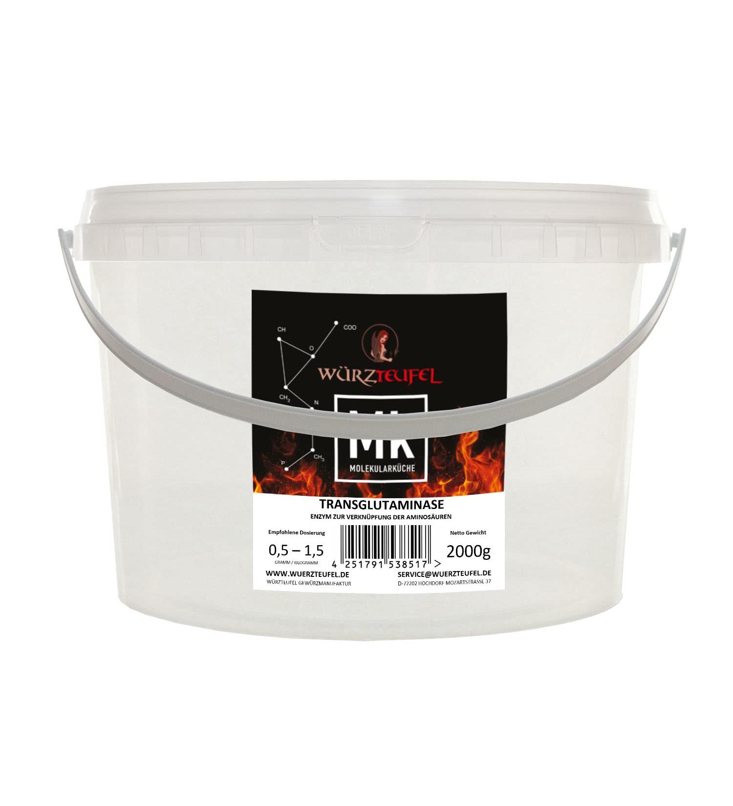 Transglutaminase. Enzyme TG naturelle pour solidifier les prot ines vierges et d compos es. Pour la fabrication de saucisses jambon produits laitiers fromage. PE - Seau 2000 g (2 0 kg) - Buy Online on GoSupps.com