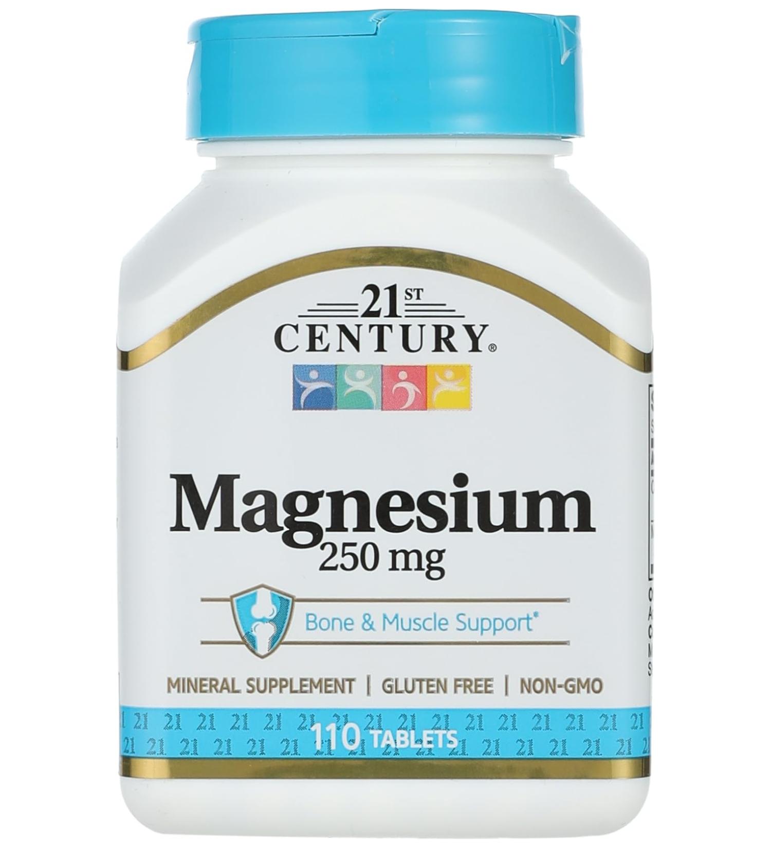 21st Century Magnesium 250 mg 110 Tablets - Buy Online on GoSupps.com