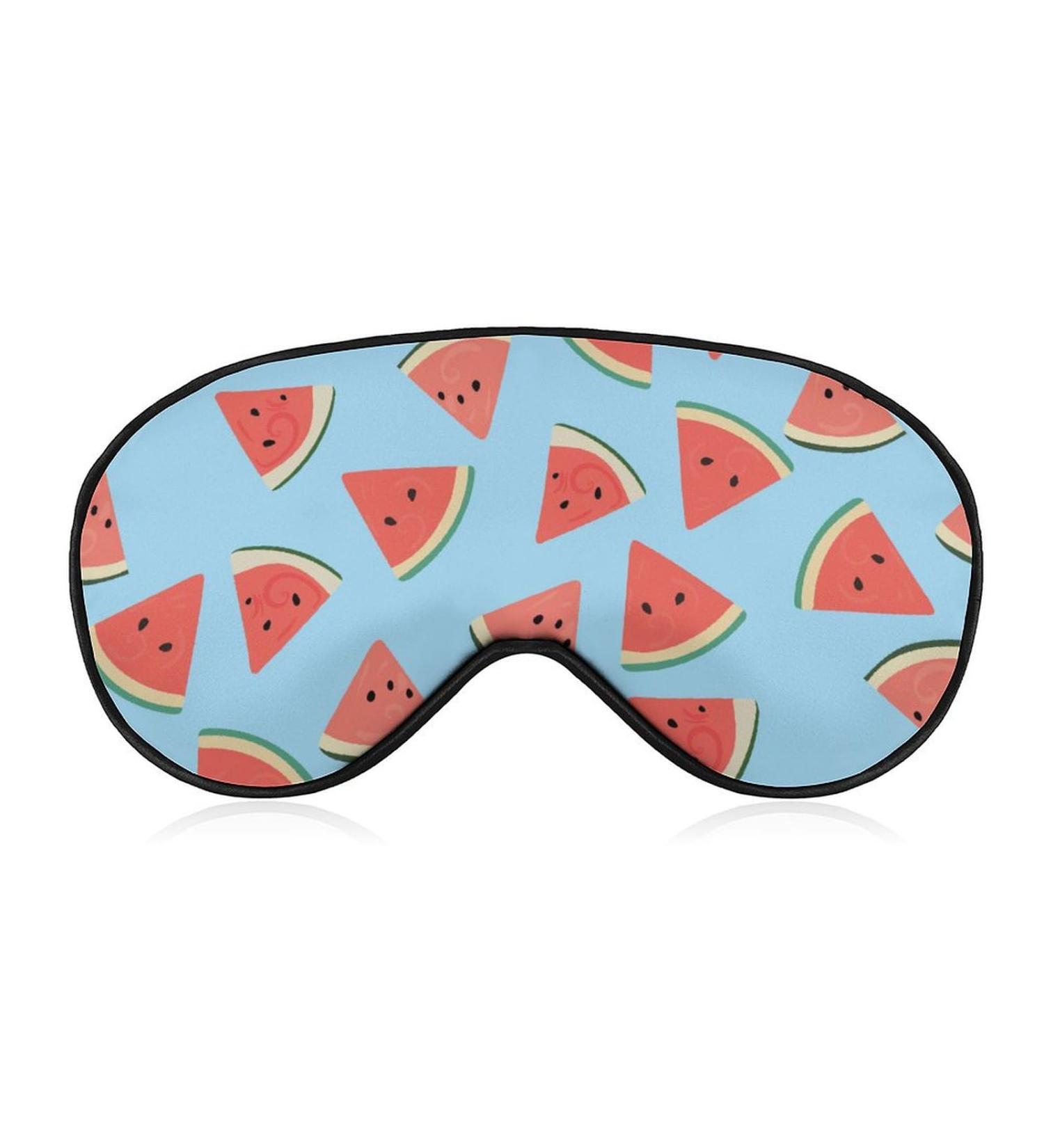 Watermelon Eye Mask - Adjustable Soft Sleeping Mask for Comfortable Night Sleep | Summer Fresh Fruit Blindfold - Buy Online on GoSupps.com