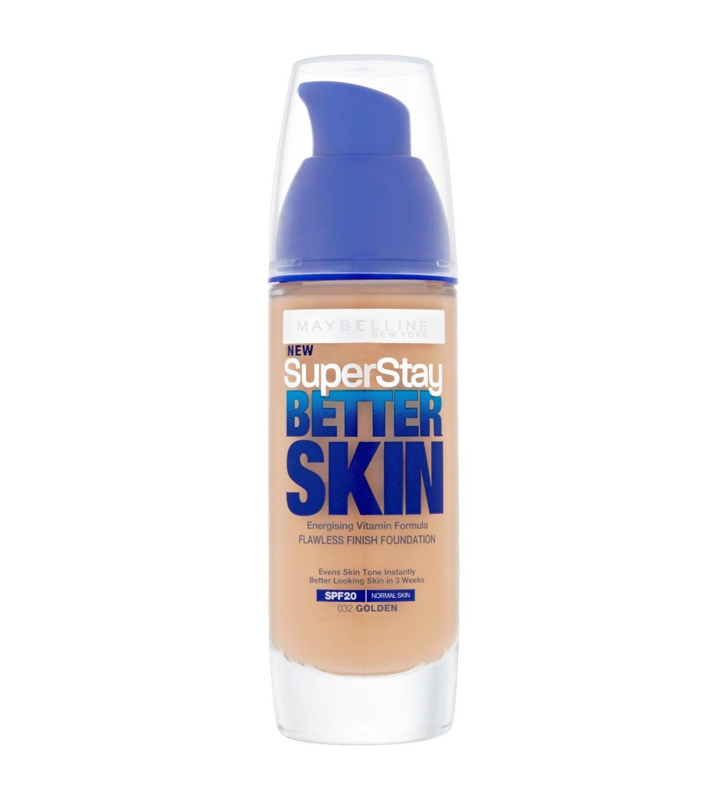 3 x Maybelline Superstay Better Skin Transforming Foundation - 032 Golden