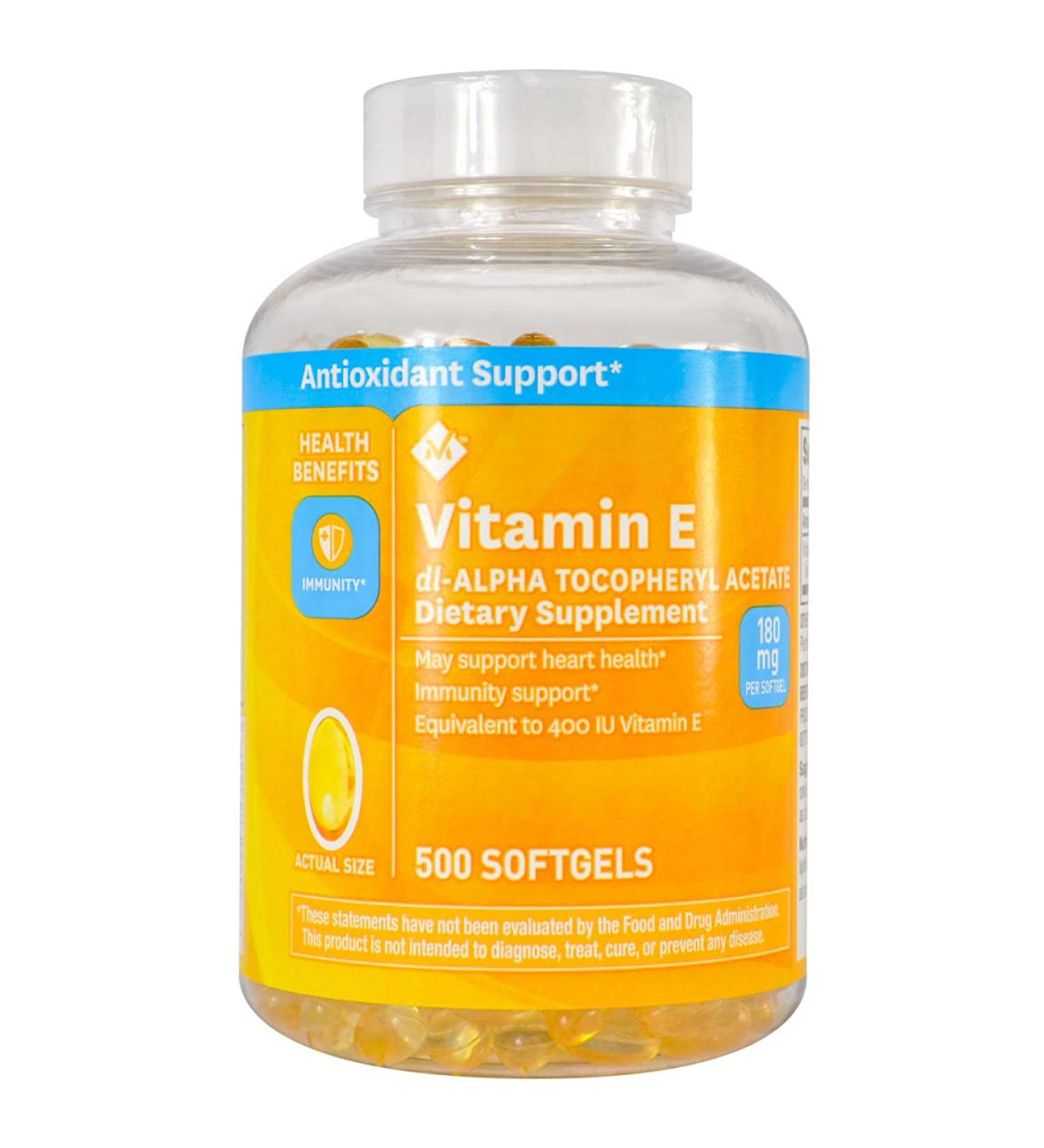 Members Mark Vitamin E 180mg - 500 Count | High Potency Antioxidant Supplement - Buy Online on GoSupps.com