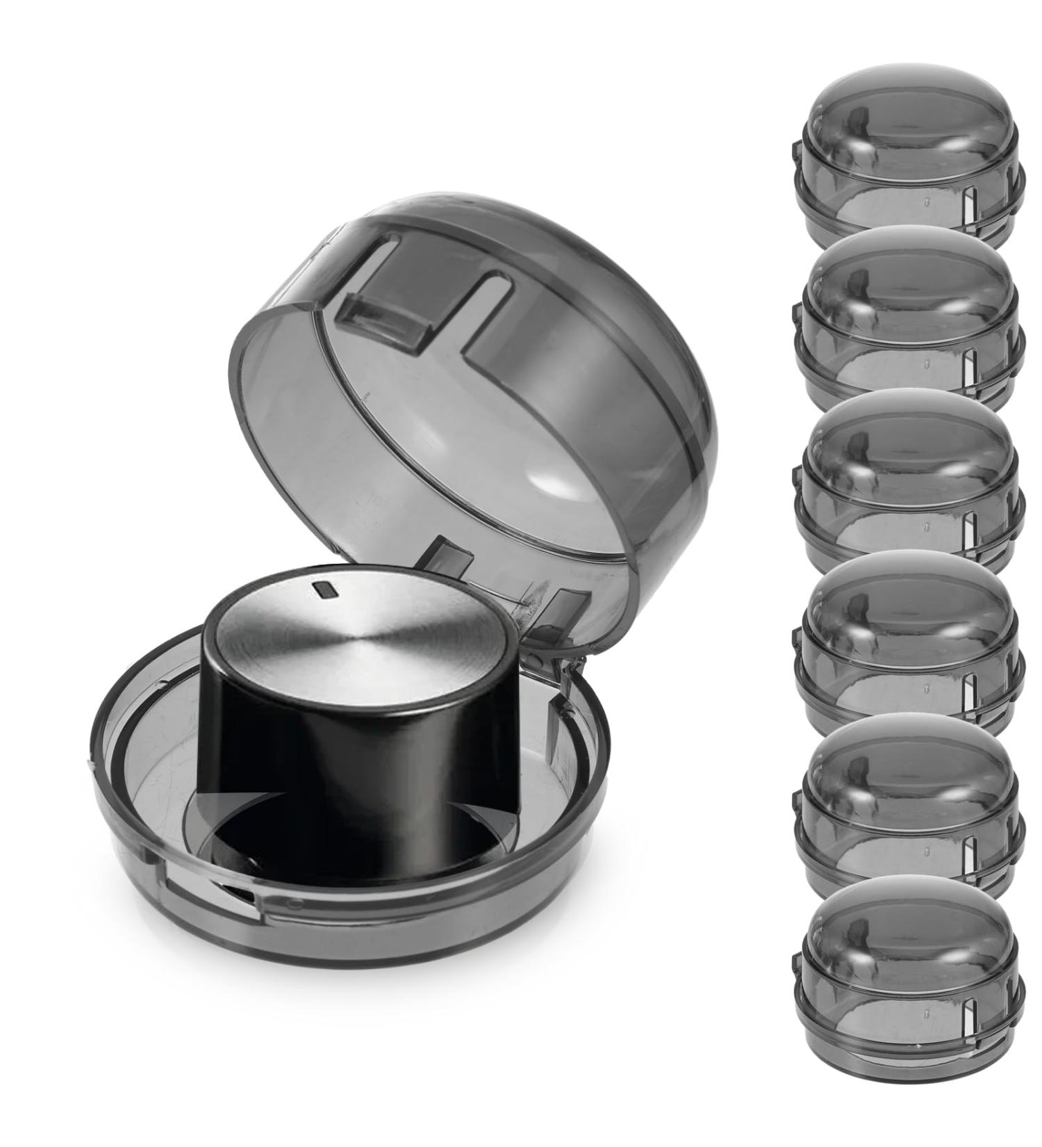 6-Piece Child Lock for Stove Rotary Buttons | Oven Safety Protection for Kids - Black - Buy Online on GoSupps.com