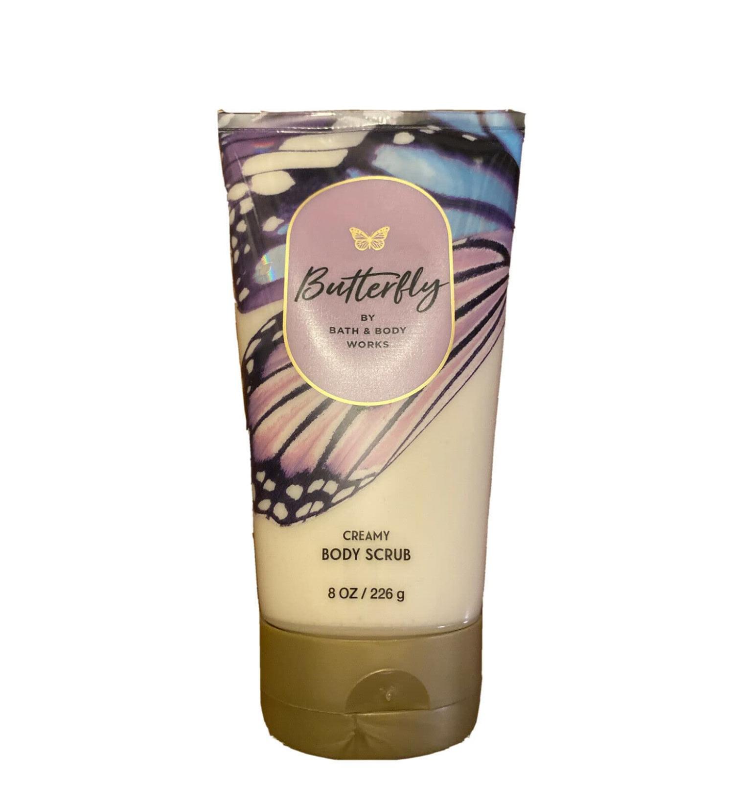 Bath and Body Works Creamy Body Scrub 6.6 Ounce (Butterfly)