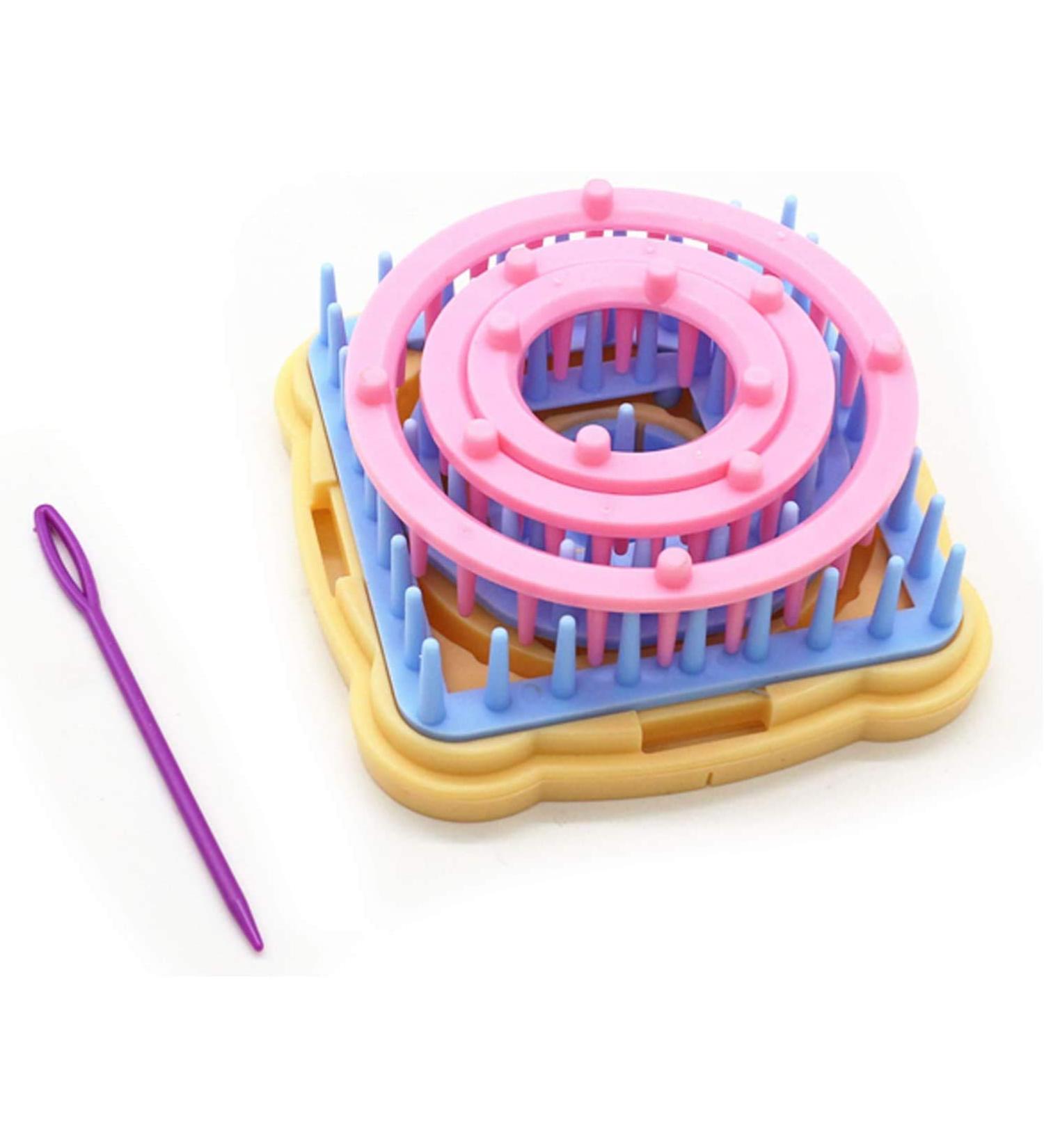 Flower Knitting Loom Kit - Frame Looms with Knitting Wool - Multi Color Craft Kit - Buy Online on GoSupps.com
