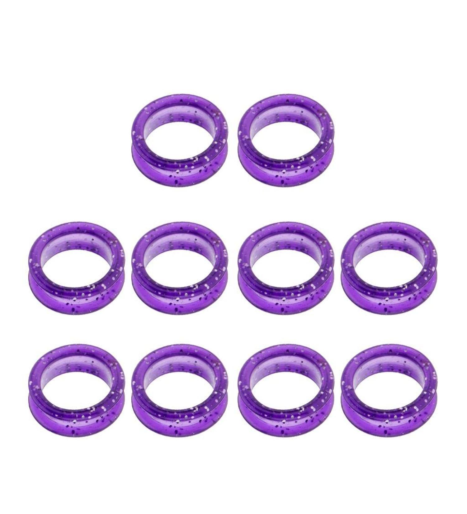 B Baosity 0pcs Soft Rubber Scissors s for Hairdressing Barber Hair Cutting Ring Loops Replace Purple - Buy Online on GoSupps.com