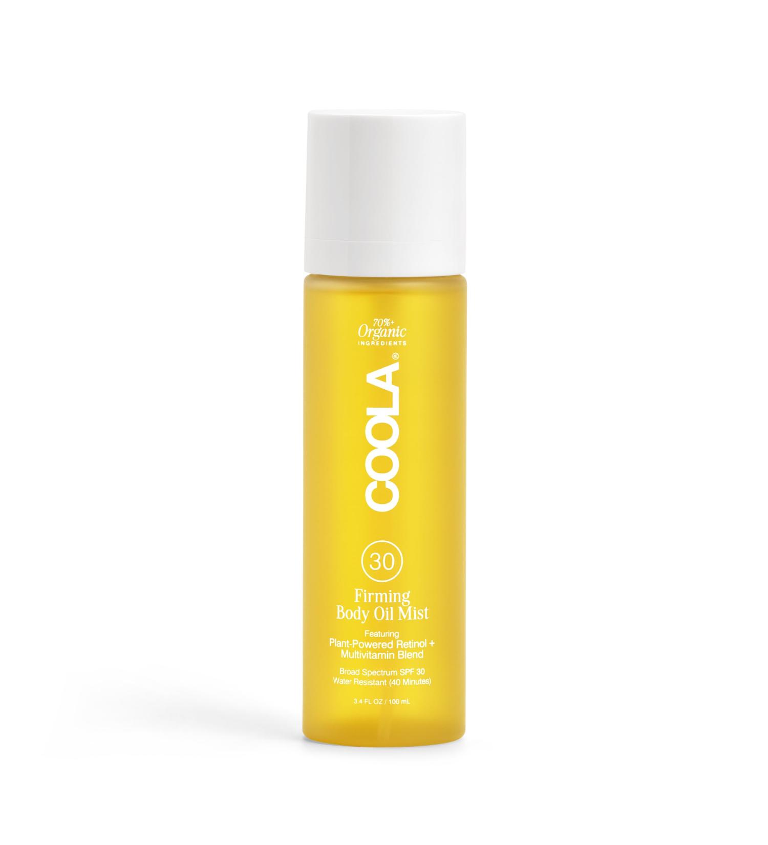COOLA Firming Body Oil Mist SPF 30 Organic Lightweight Hydrating Sunscreen Mist with Bakuchiol Vitamins C D E Sea Buckthorn & Moringa Oils Firms & Smooths Skin 3.4 Oz - Buy Online on GoSupps.com
